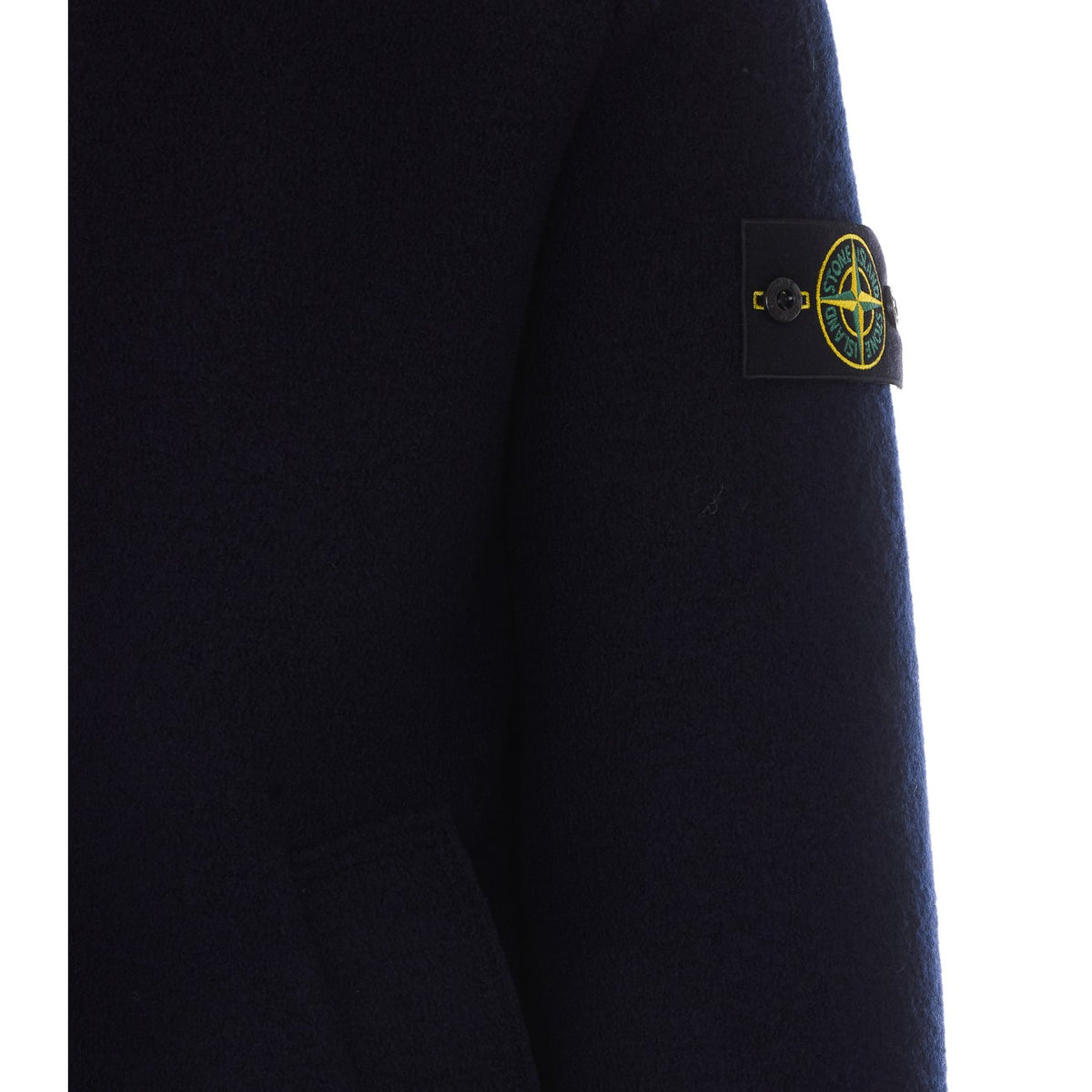 Stone Island Men Logo Virgin Wool Jacket STONE ISLAND