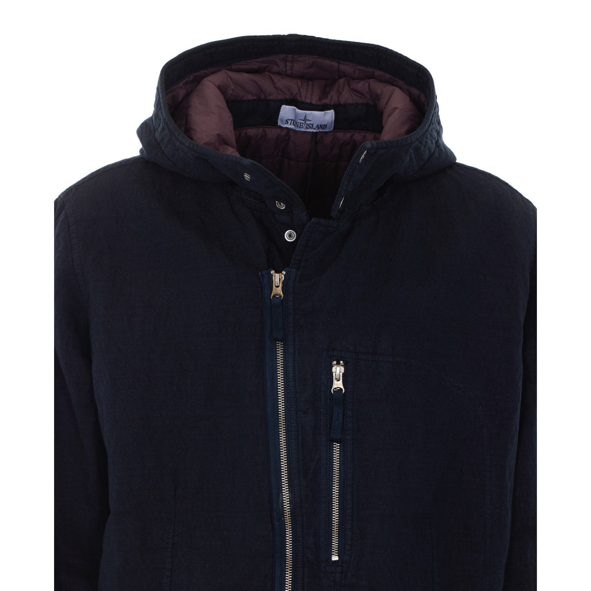 Stone Island Men Logo Wool Diagonal Parka STONE ISLAND