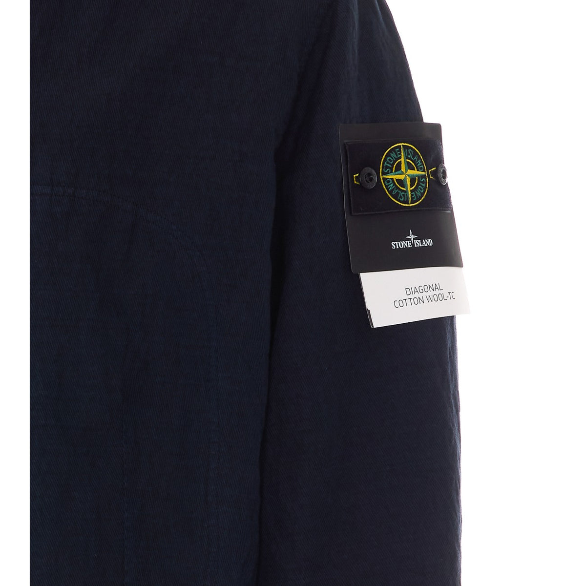 Stone Island Men Logo Wool Diagonal Parka STONE ISLAND