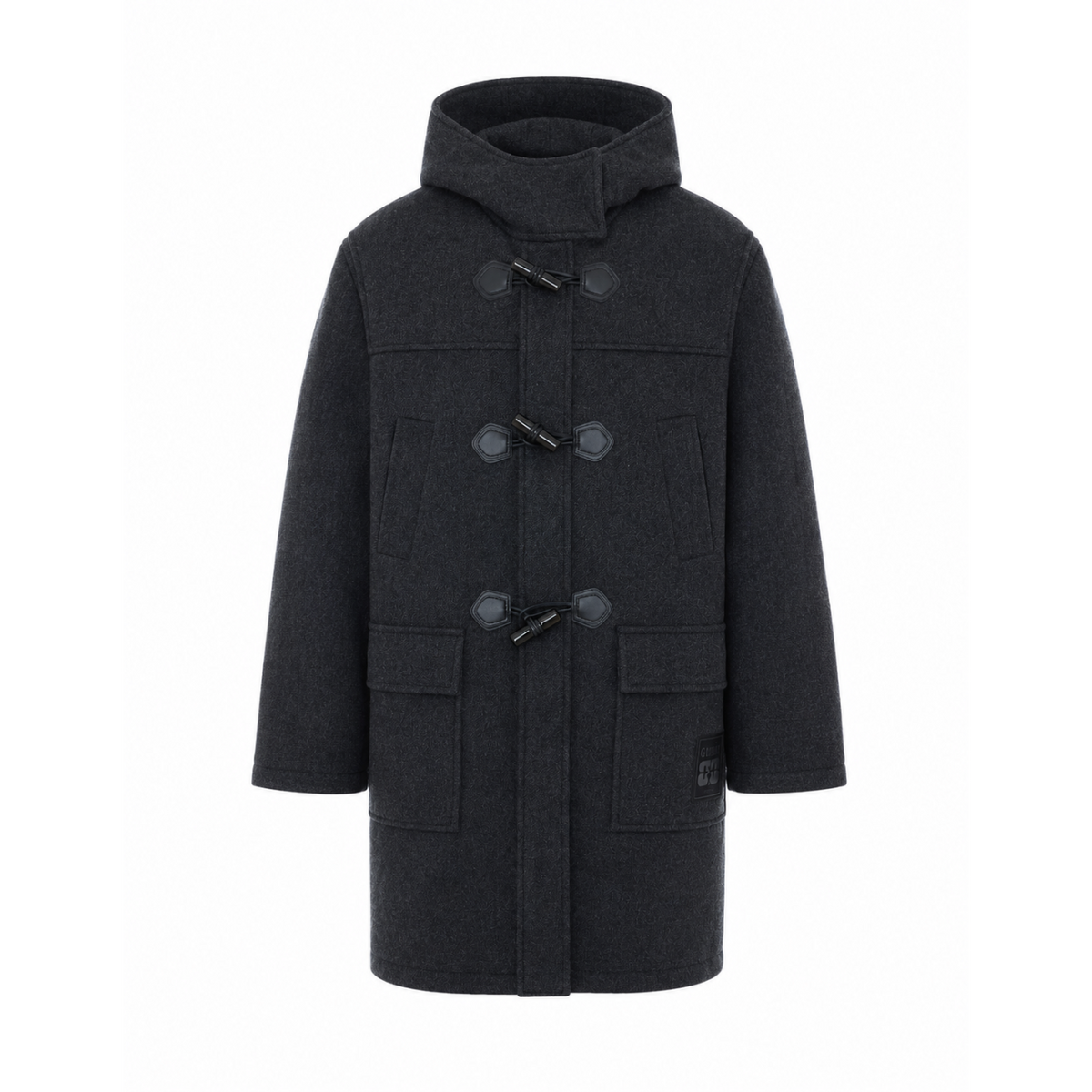 Ganni Women Logo Wool Peacoat GANNI