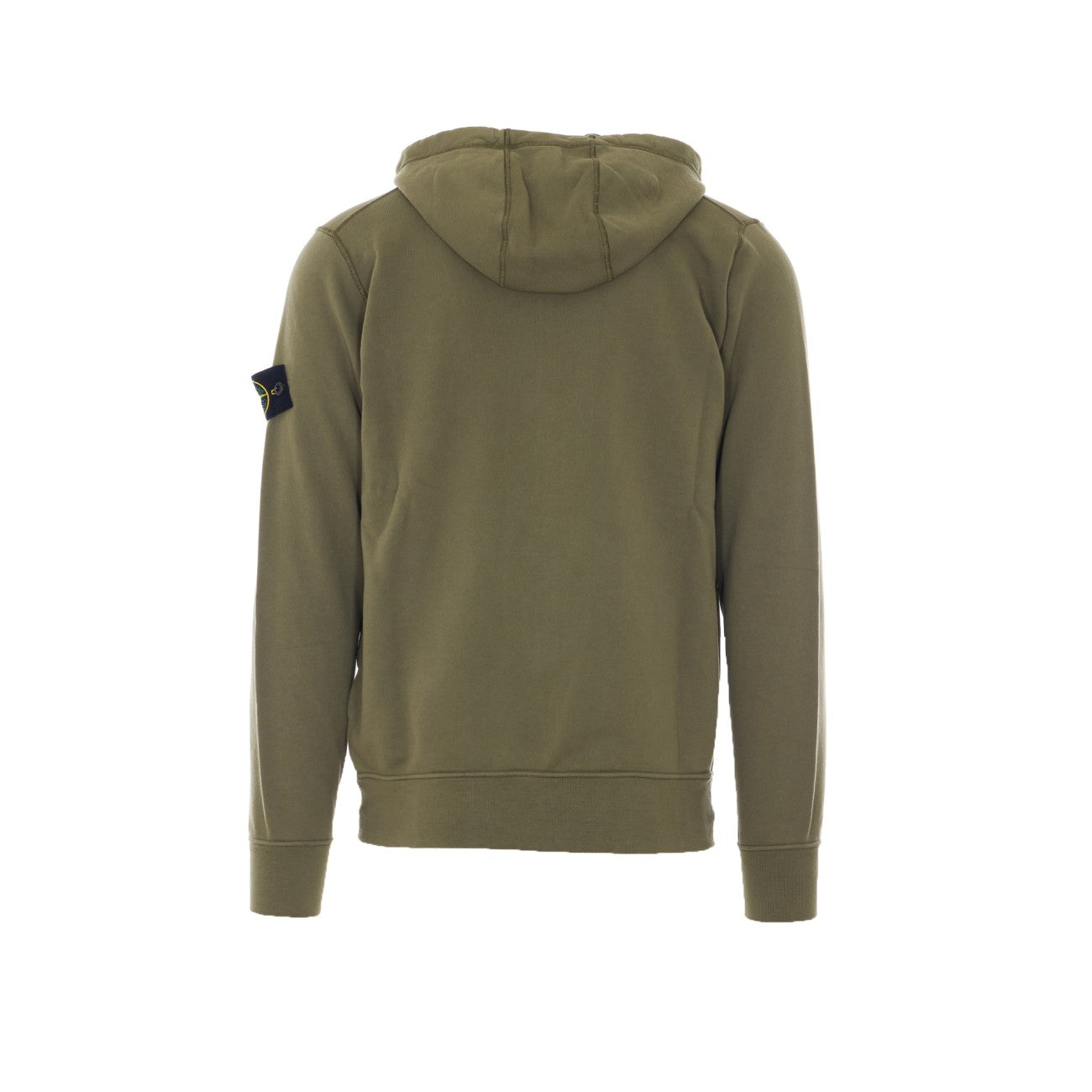 Stone Island Men Logo Zip Hoodie STONE ISLAND