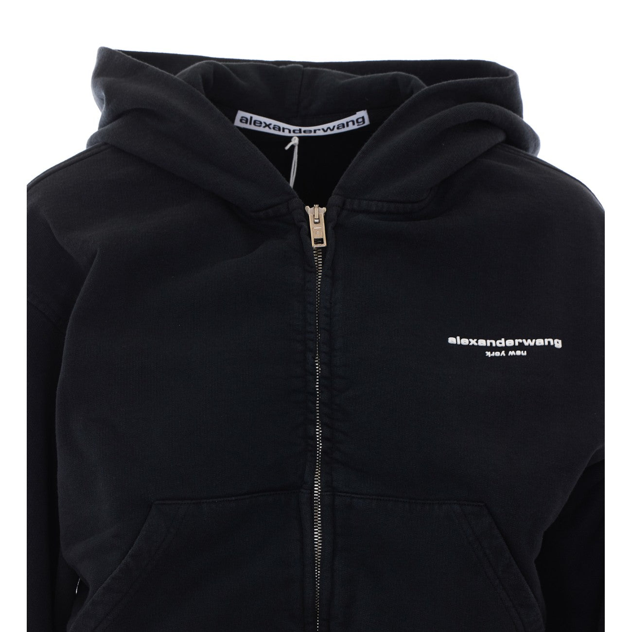 Alexander Wang Women Logo Zip Up Hoodie ALEXANDER WANG