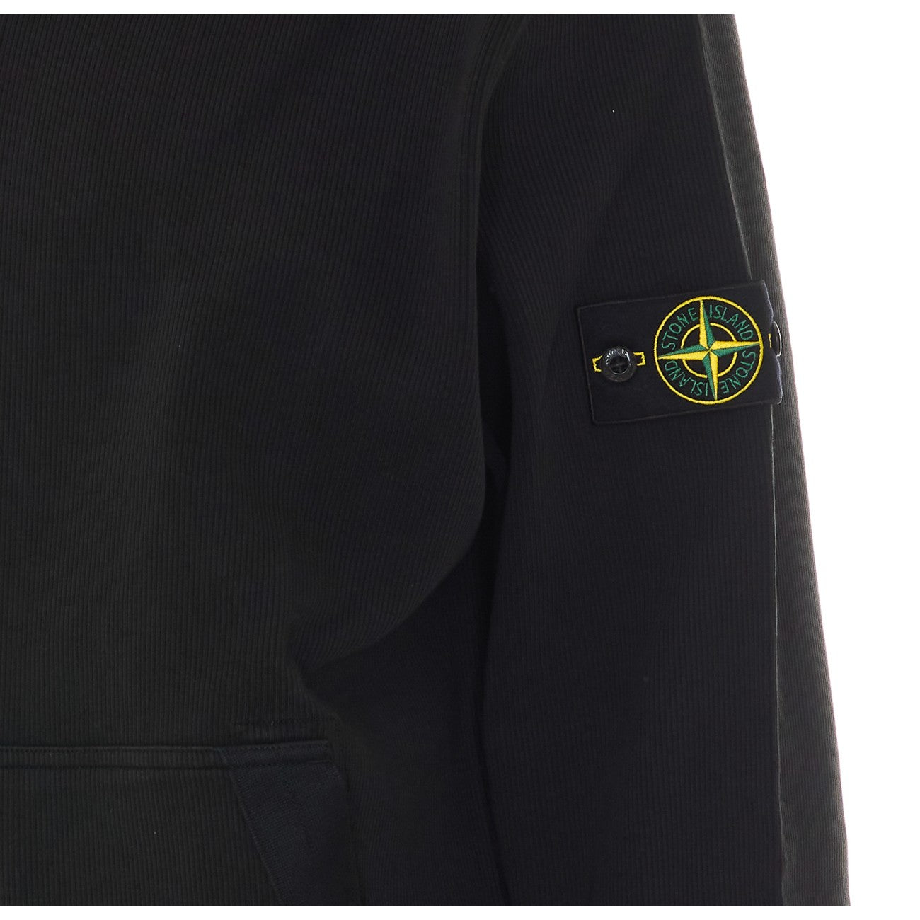Stone Island Men Logo Zip Up Hoodie STONE ISLAND