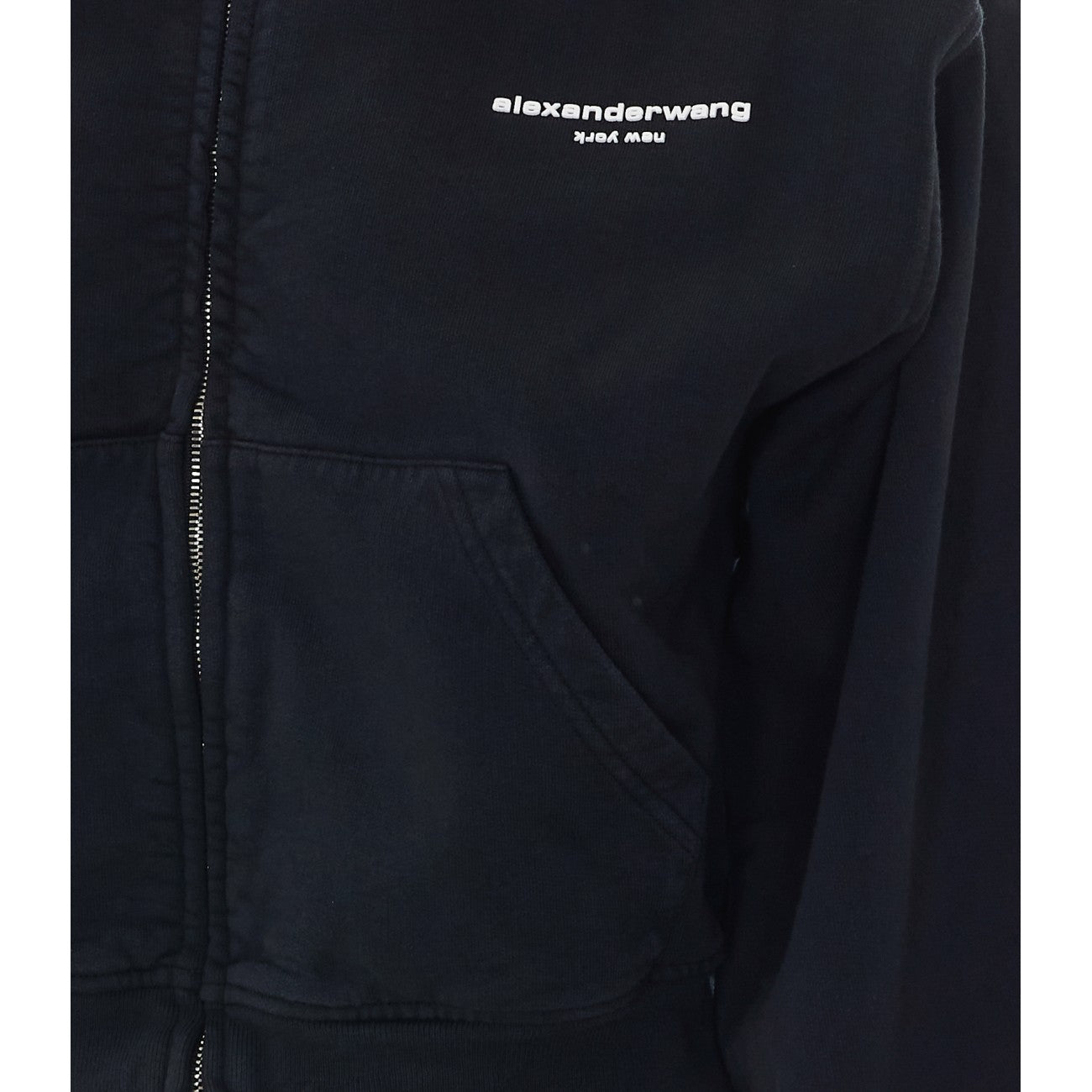 Alexander Wang Women Logo Zip Up Hoodie ALEXANDER WANG