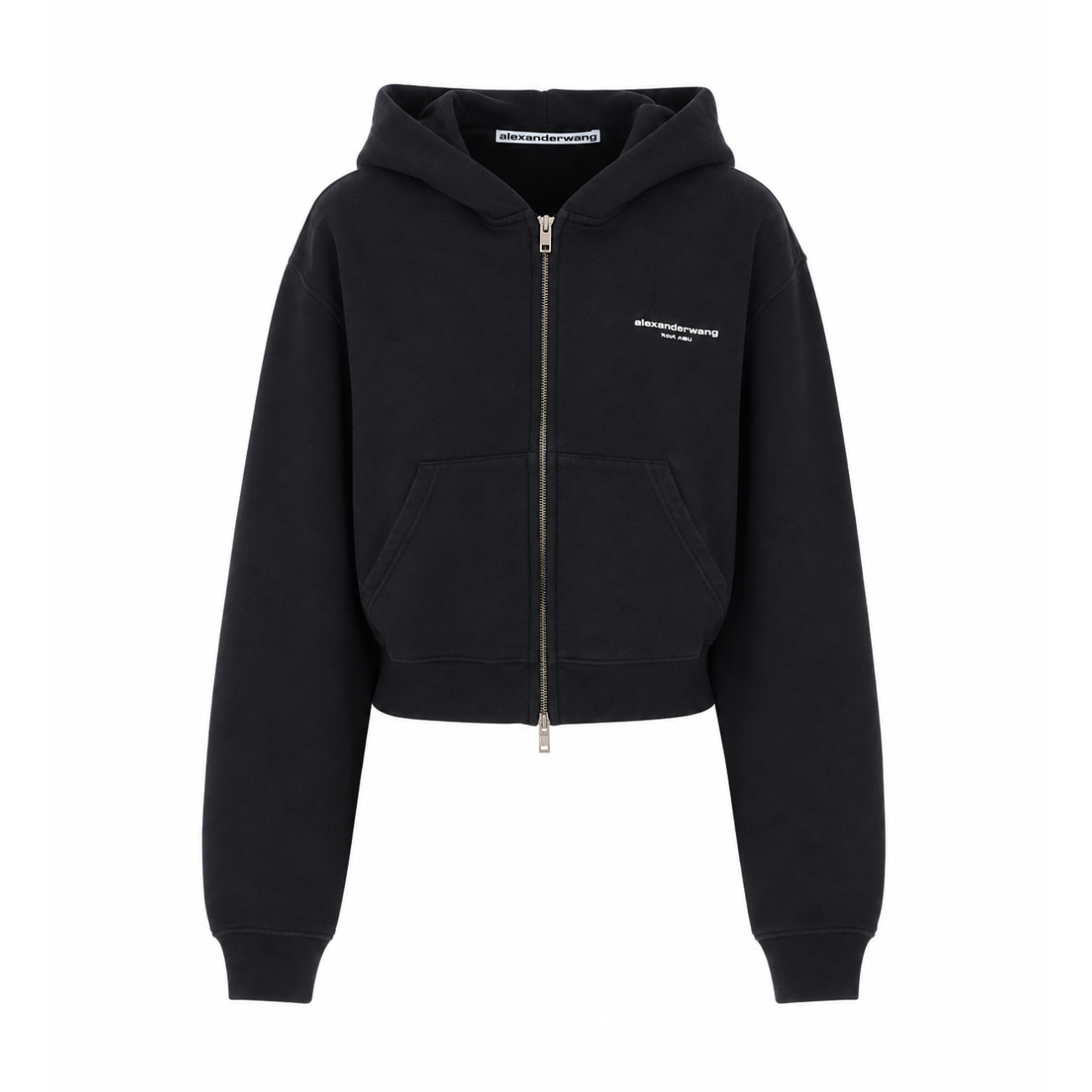 Alexander Wang Women Logo Zip Up Hoodie ALEXANDER WANG