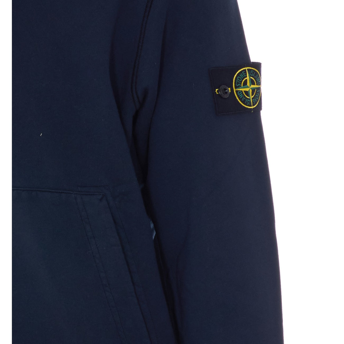 Stone Island Men Logo Zip Up Hoodie STONE ISLAND