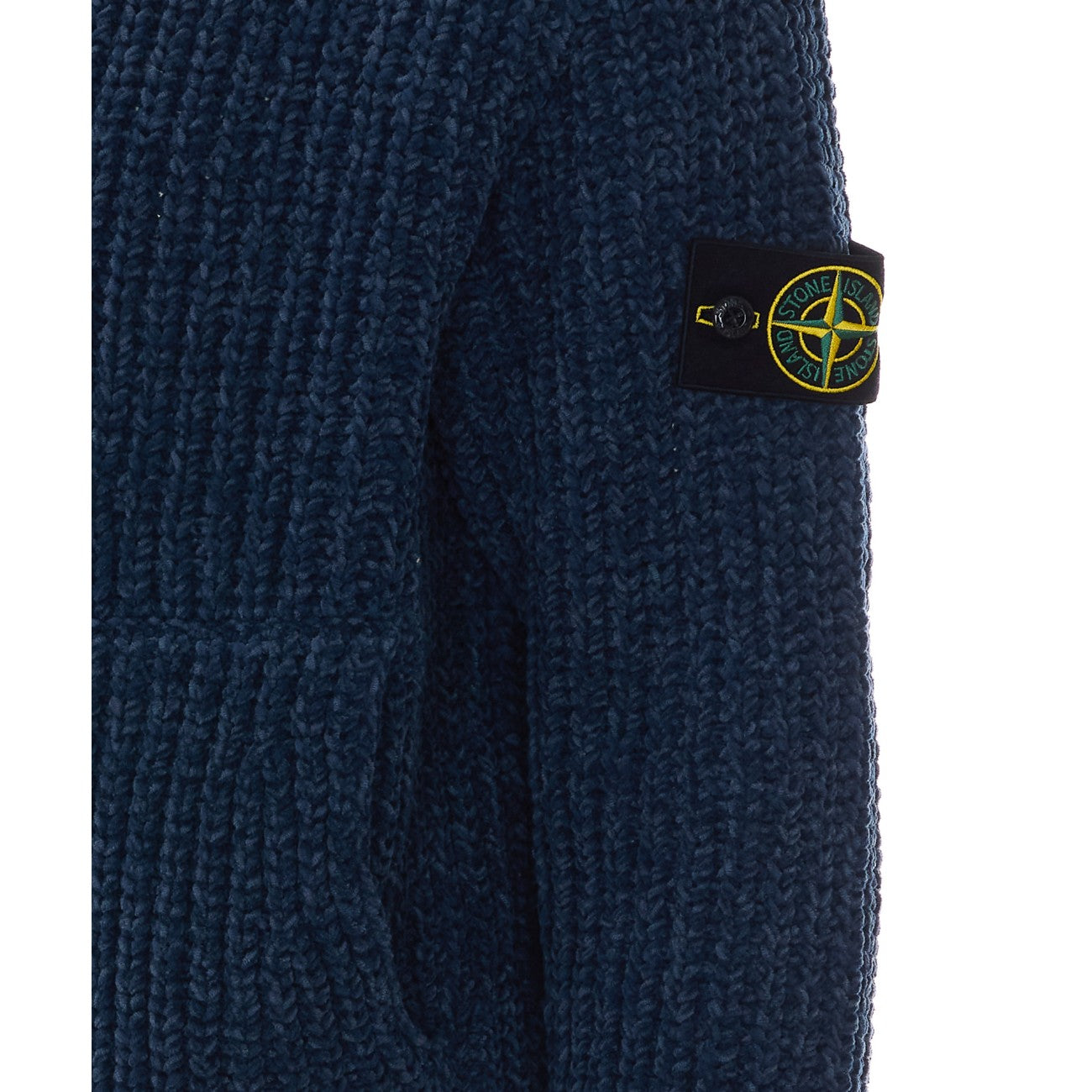 Stone Island Men Logo Zipped And Hooded Sweater STONE ISLAND