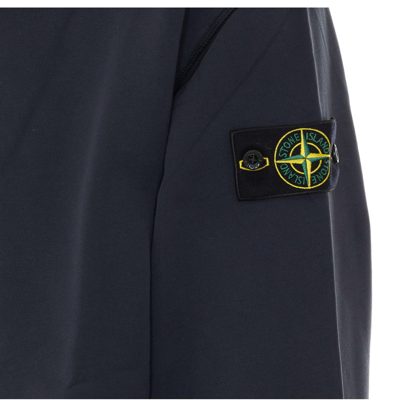 Stone Island Men Logo Zipped Hoodie STONE ISLAND