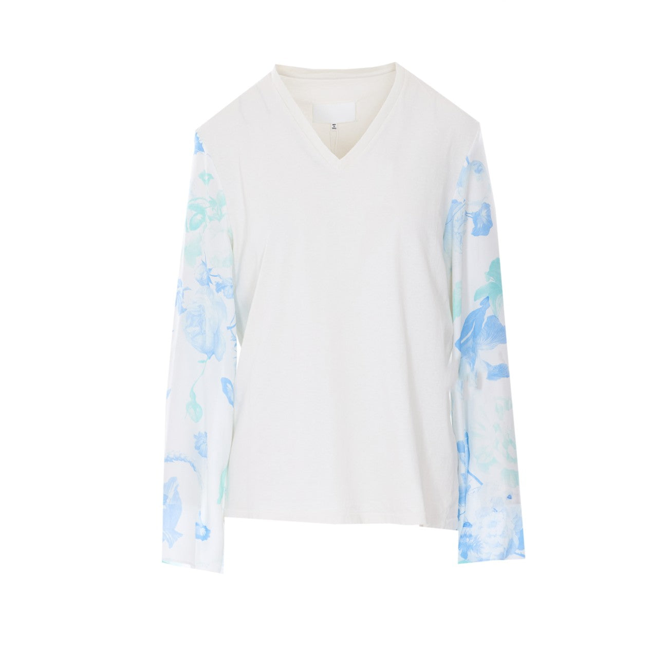 Maison Margiela Women Long Sleeves T-Shirt With Floral Print MAISON MARGIELA