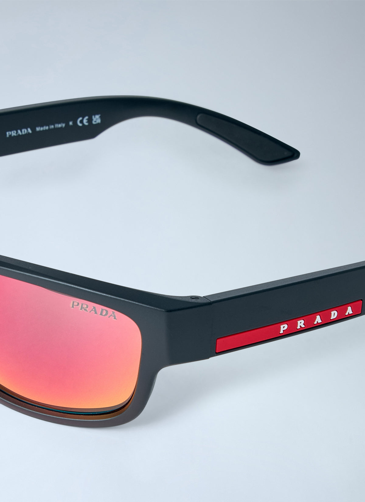 Prada Linea Rossa Men Ps C04s Mirrored Sunglasses PRADA