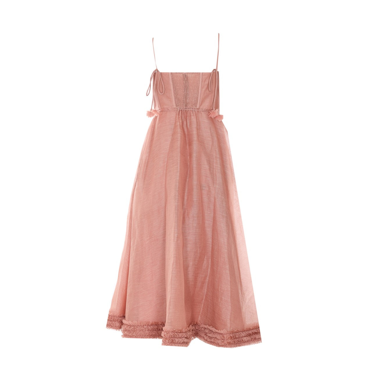 Zimmermann Women Luna Ruffle Midi Dress ZIMMERMANN