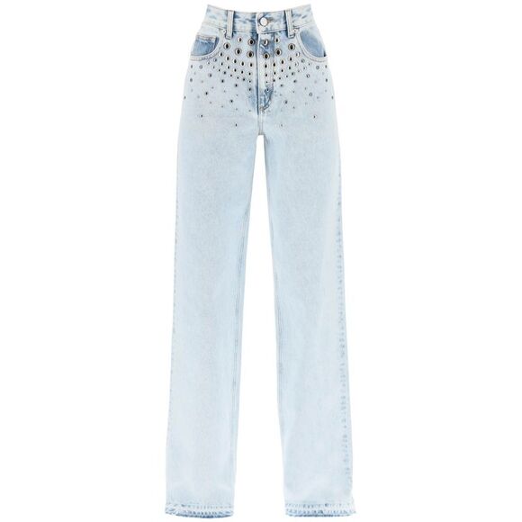 Alessandra Rich Women Jeans With Studs ALESSANDRA RICH