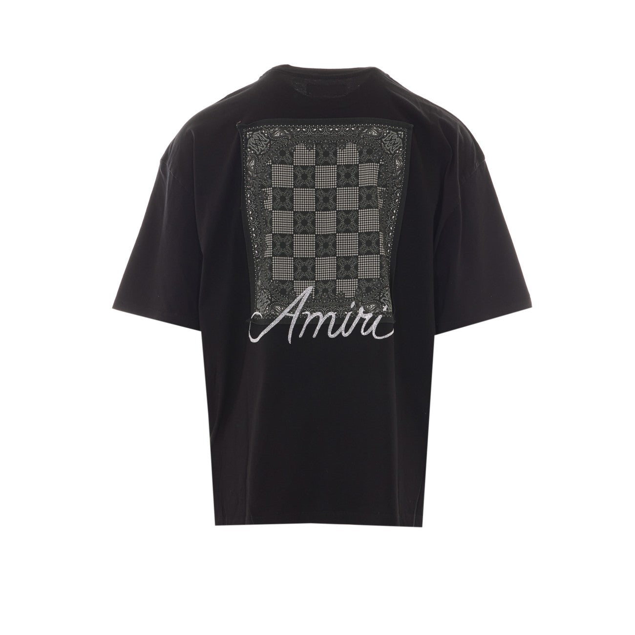 Amiri Men Ma Check Patch Skate T-Shirt AMIRI