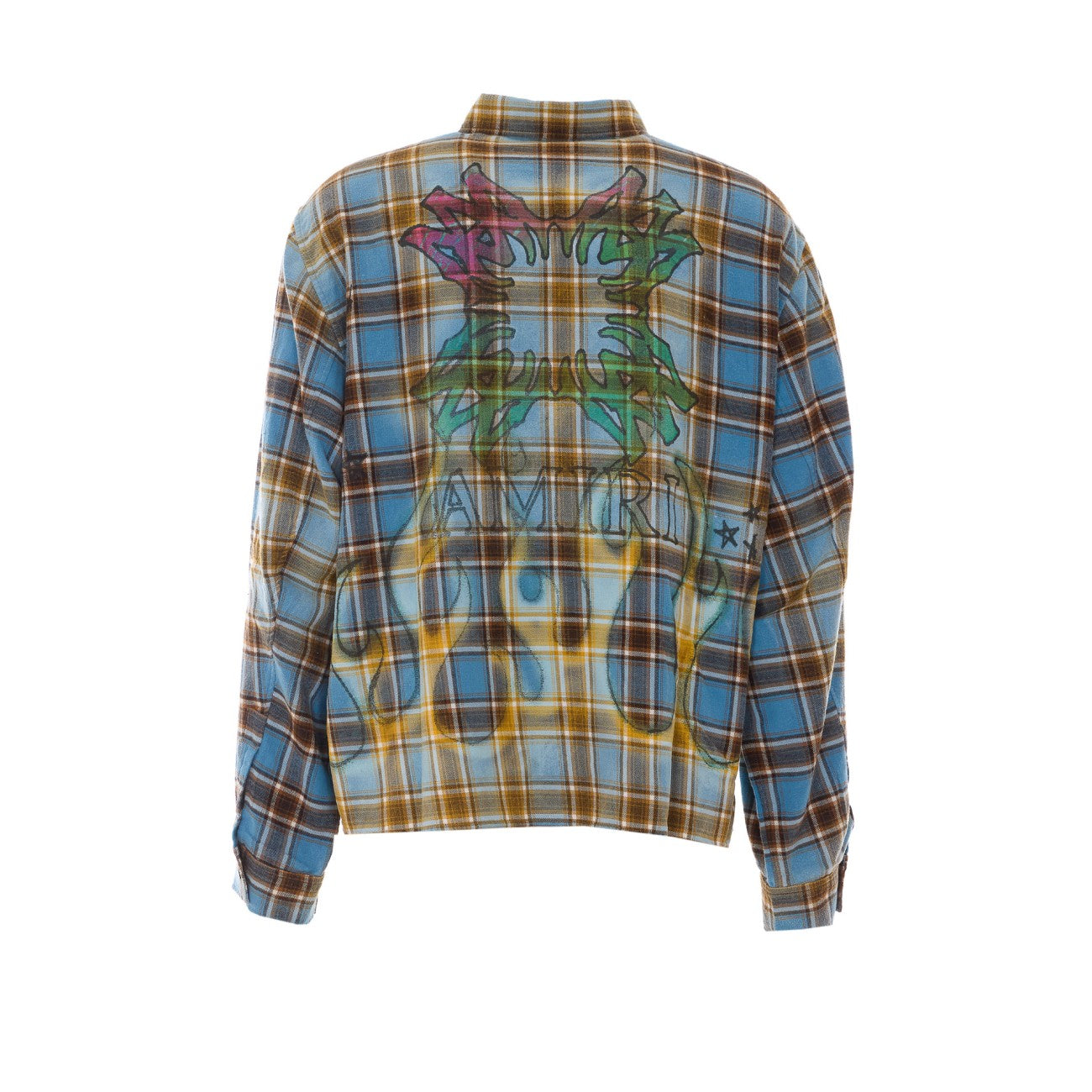 Amiri Men Ma Quad Flames Flannel Shirt AMIRI