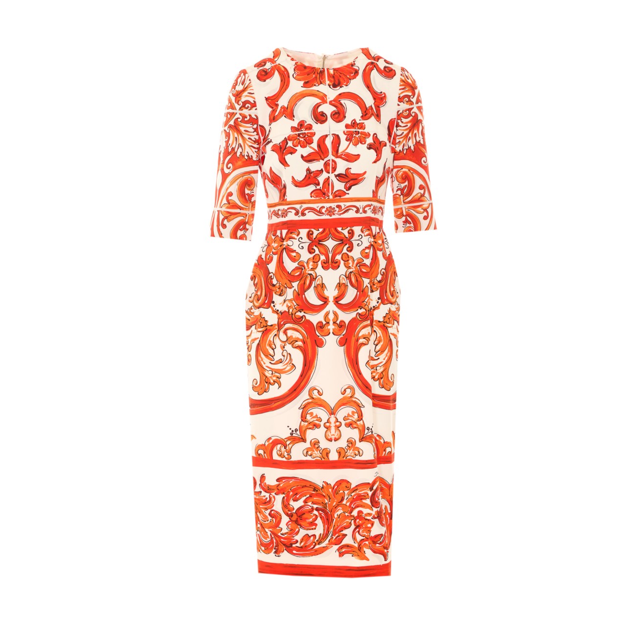 Dolce&Gabbana Women Maiolica Print Dress DOLCE & GABBANA