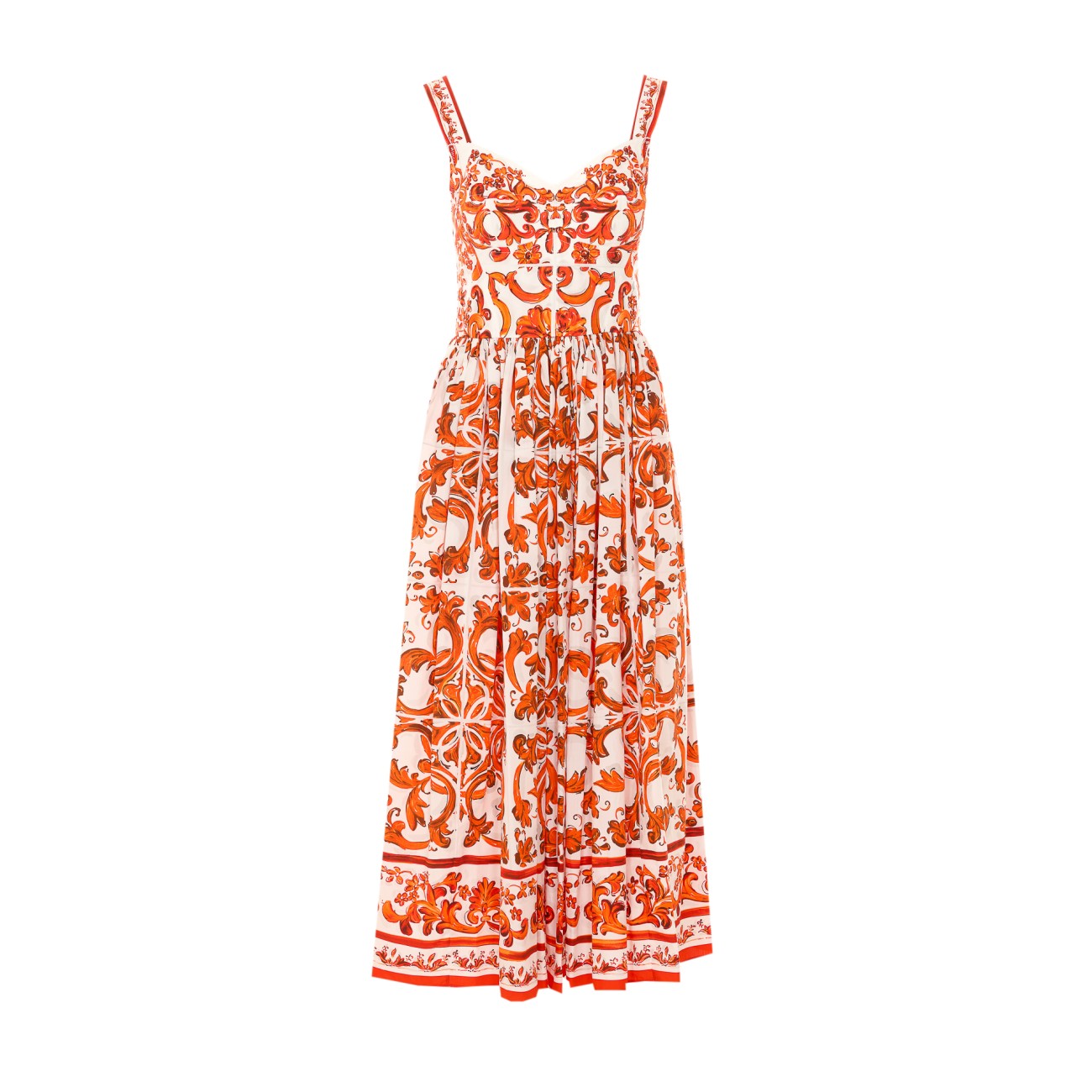 Dolce&Gabbana Women Maiolica Print Dress DOLCE & GABBANA