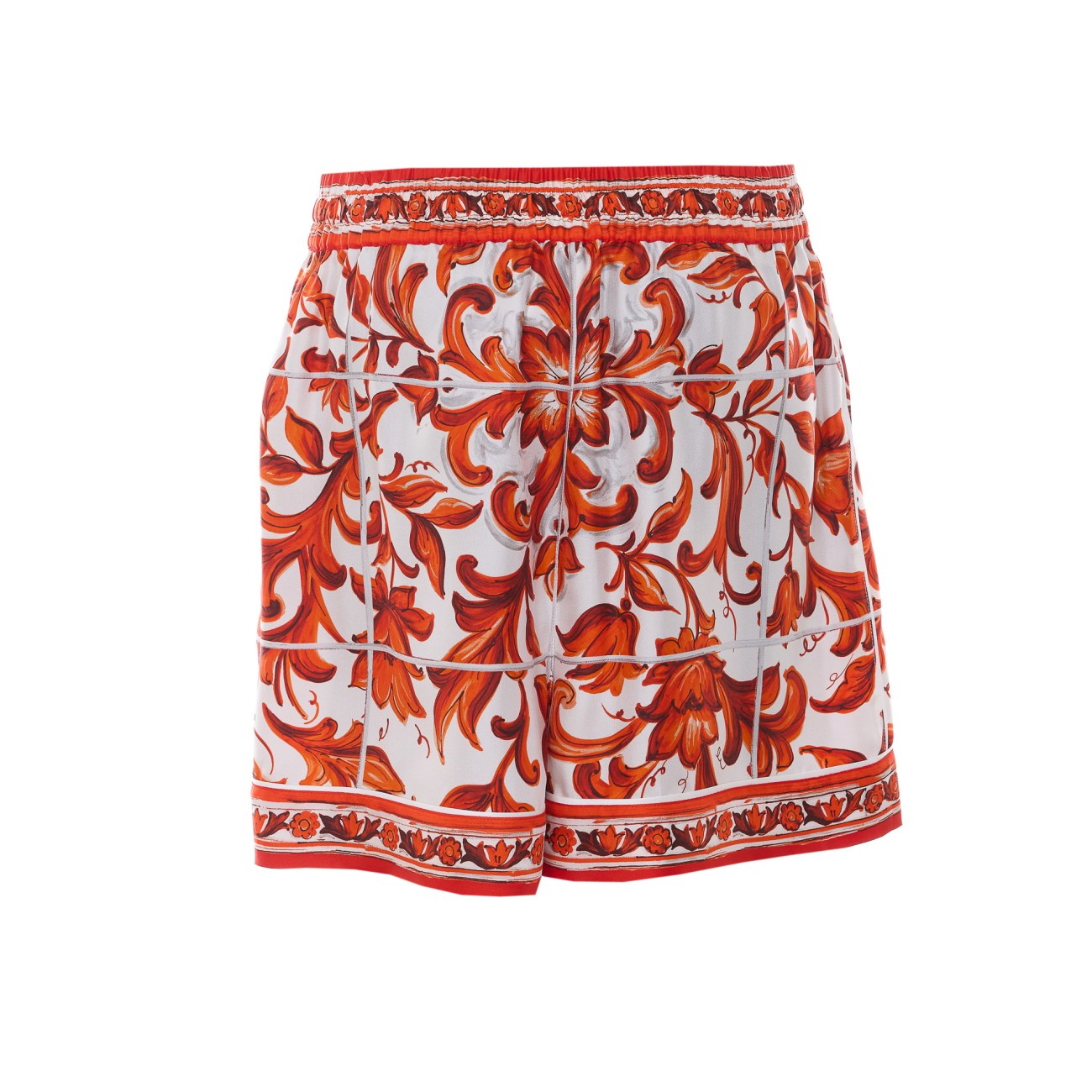 Dolce&Gabbana Women Maiolica Print Shorts DOLCE & GABBANA