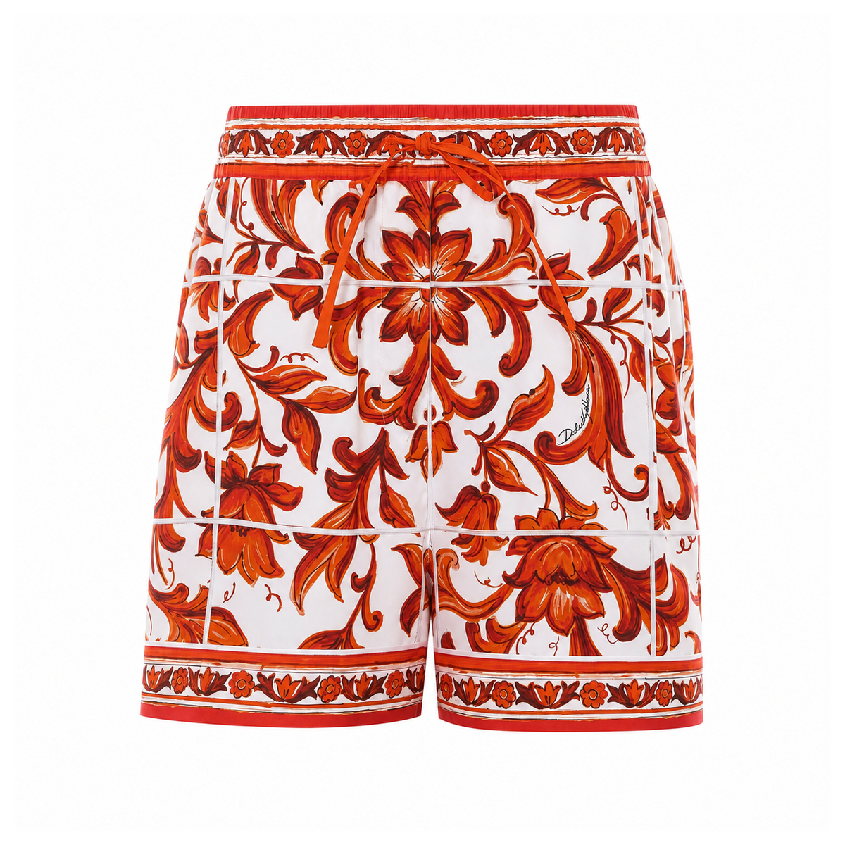 Dolce&Gabbana Women Maiolica Print Shorts DOLCE & GABBANA