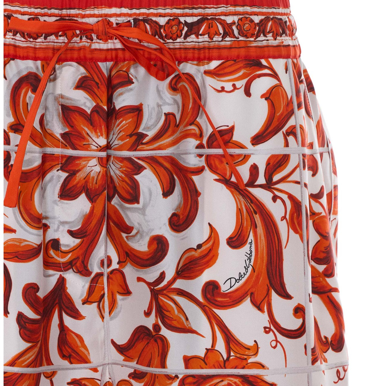 Dolce&Gabbana Women Maiolica Print Shorts DOLCE & GABBANA