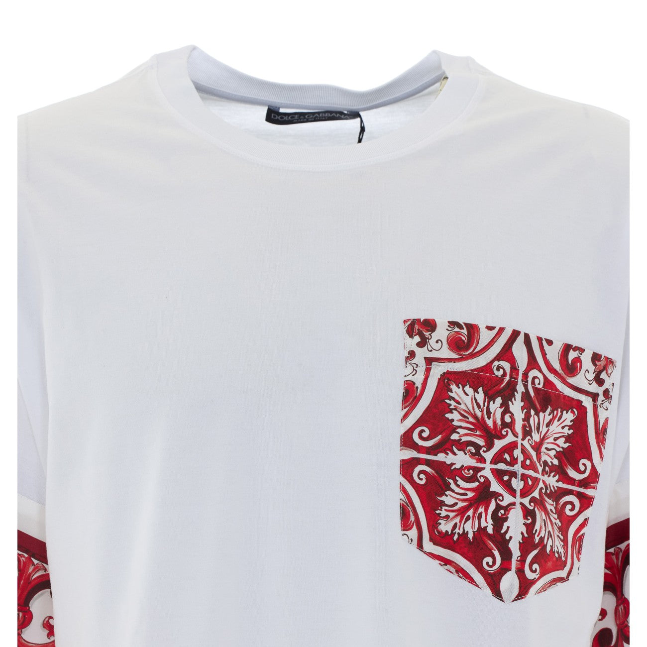 Dolce&Gabbana Men Maiolica Print T-Shirt DOLCE & GABBANA