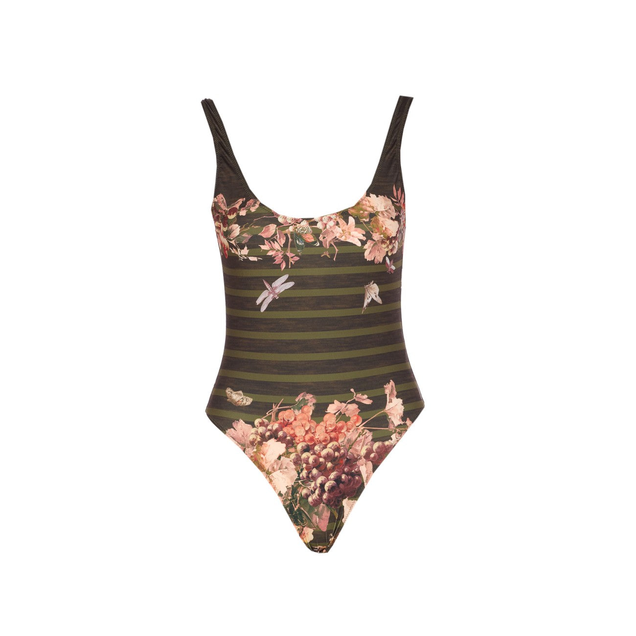 Jean Paul Gaultier Women Mariniere Grape Printed Swimsuit JEAN PAUL GAULTIER