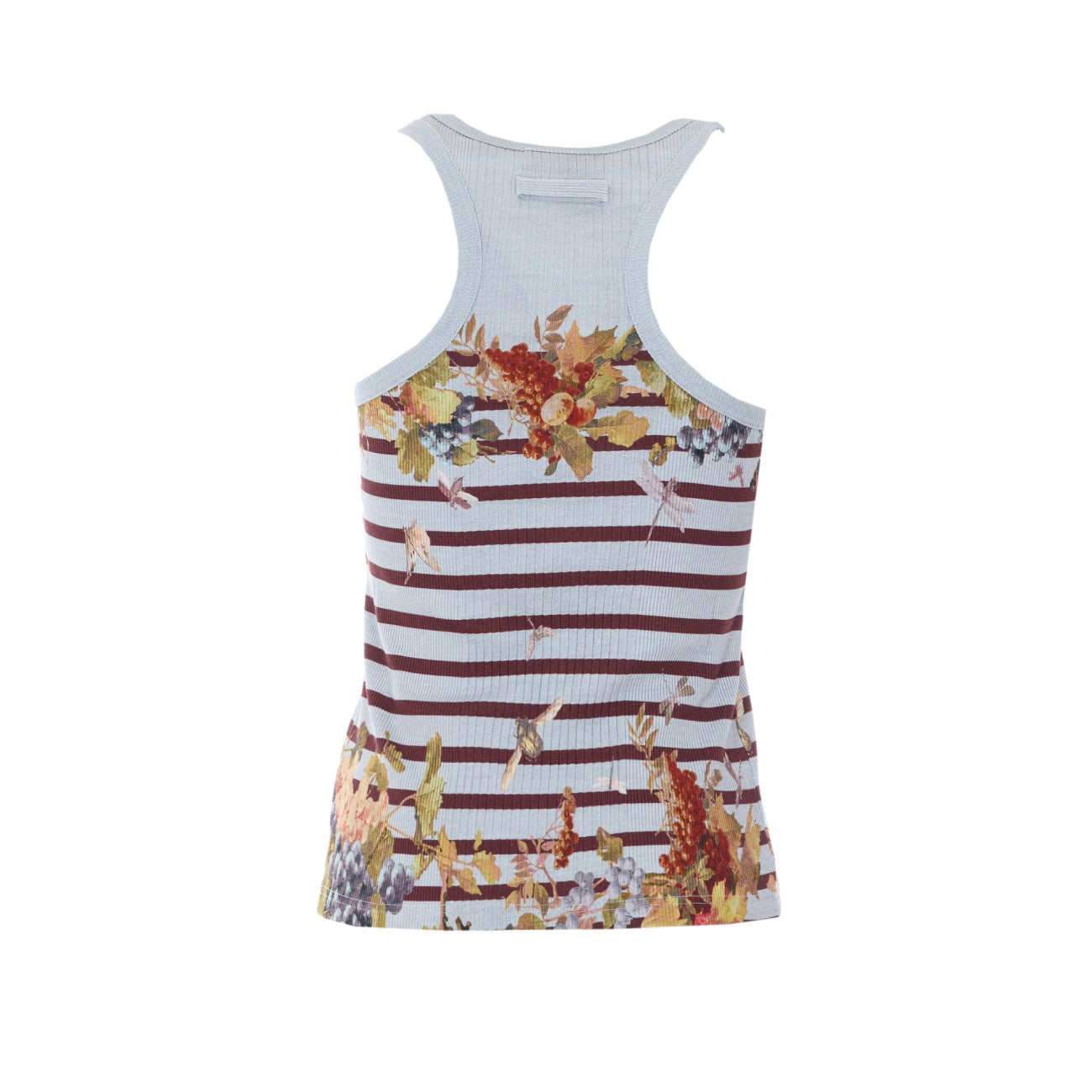 Jean Paul Gaultier Women Mariniere Grape Printed Tank Top JEAN PAUL GAULTIER