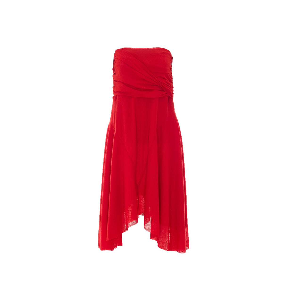 Ganni Women Marl Mesh Draped Skirt GANNI