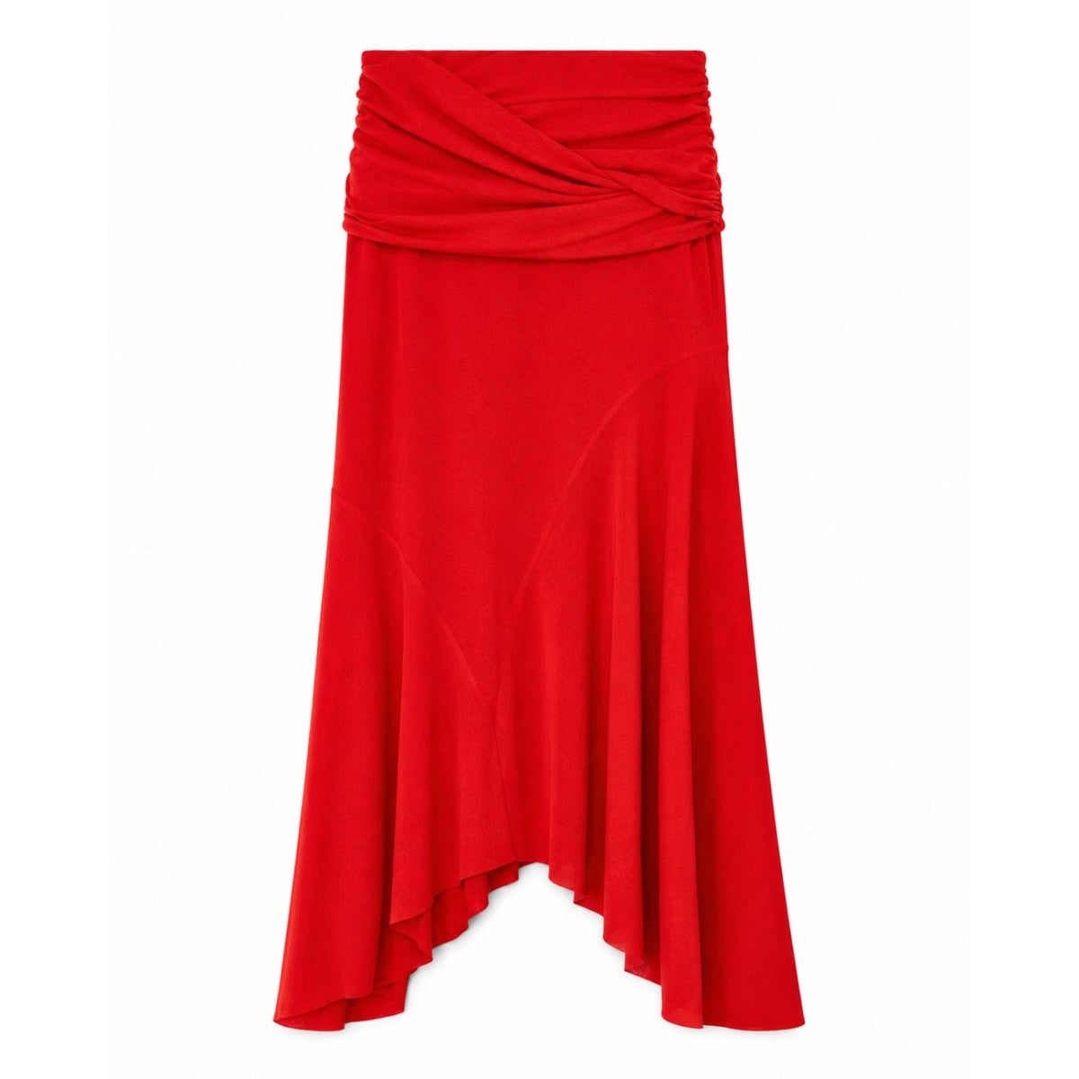 Ganni Women Marl Mesh Draped Skirt GANNI