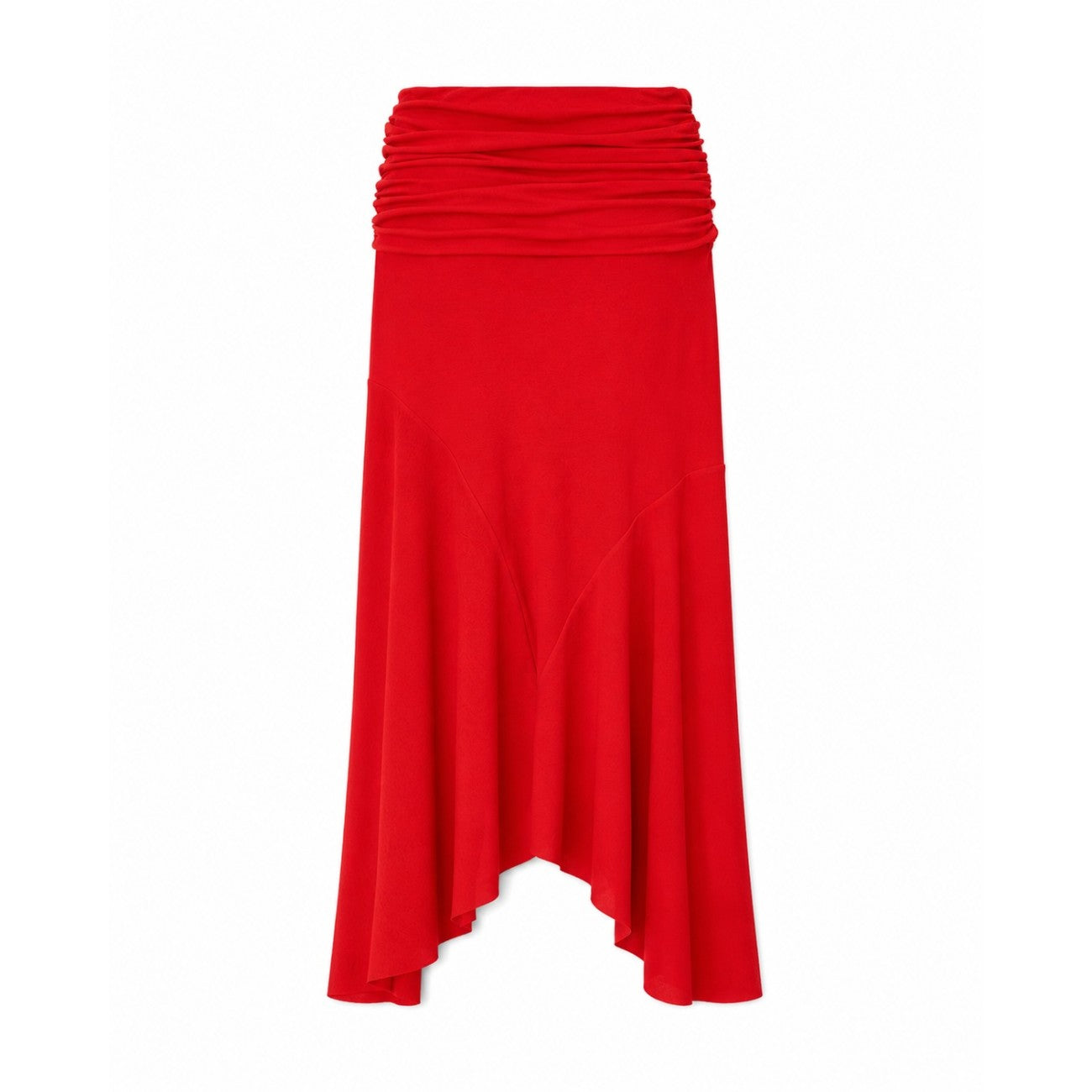 Ganni Women Marl Mesh Draped Skirt GANNI