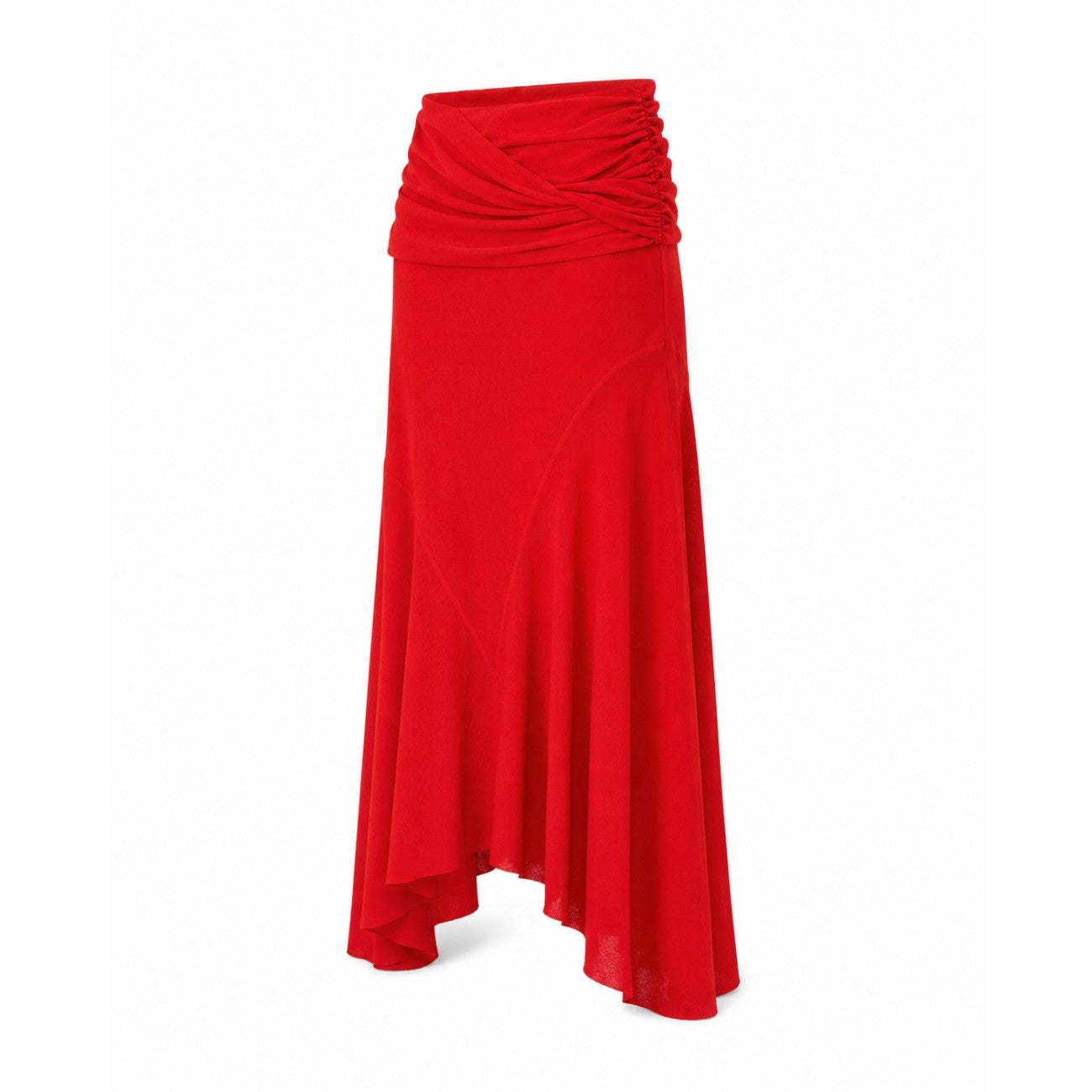 Ganni Women Marl Mesh Draped Skirt GANNI