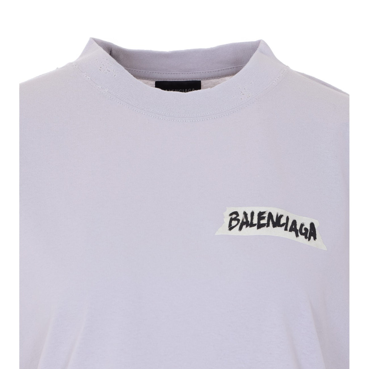 Balenciaga Women Masking Tape Medium Fit T-Shirt BALENCIAGA