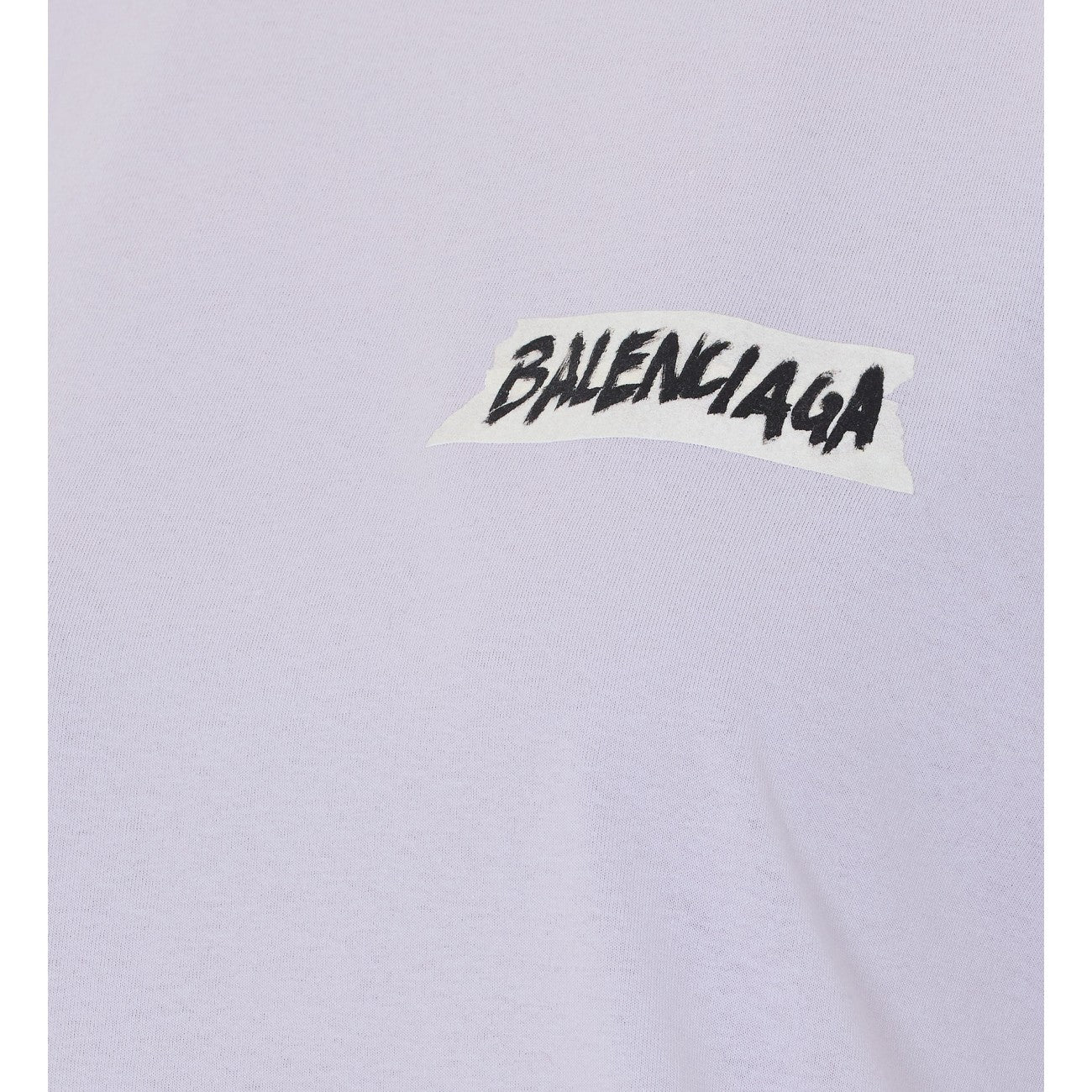Balenciaga Women Masking Tape Medium Fit T-Shirt BALENCIAGA