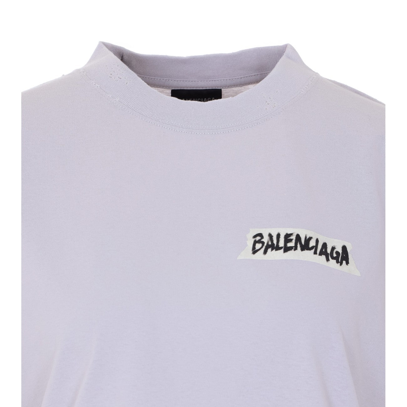 Balenciaga Women Masking Tape Medium Fit T-Shirt BALENCIAGA