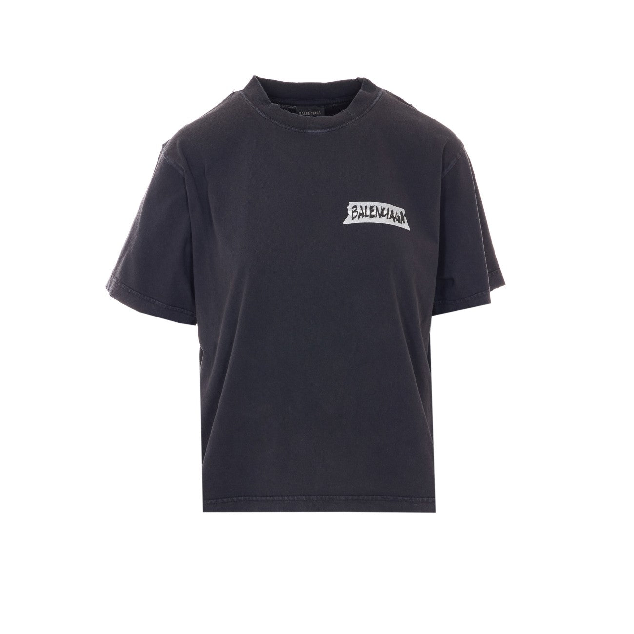 Balenciaga Women Masking Tape Medium Fit T-Shirt BALENCIAGA