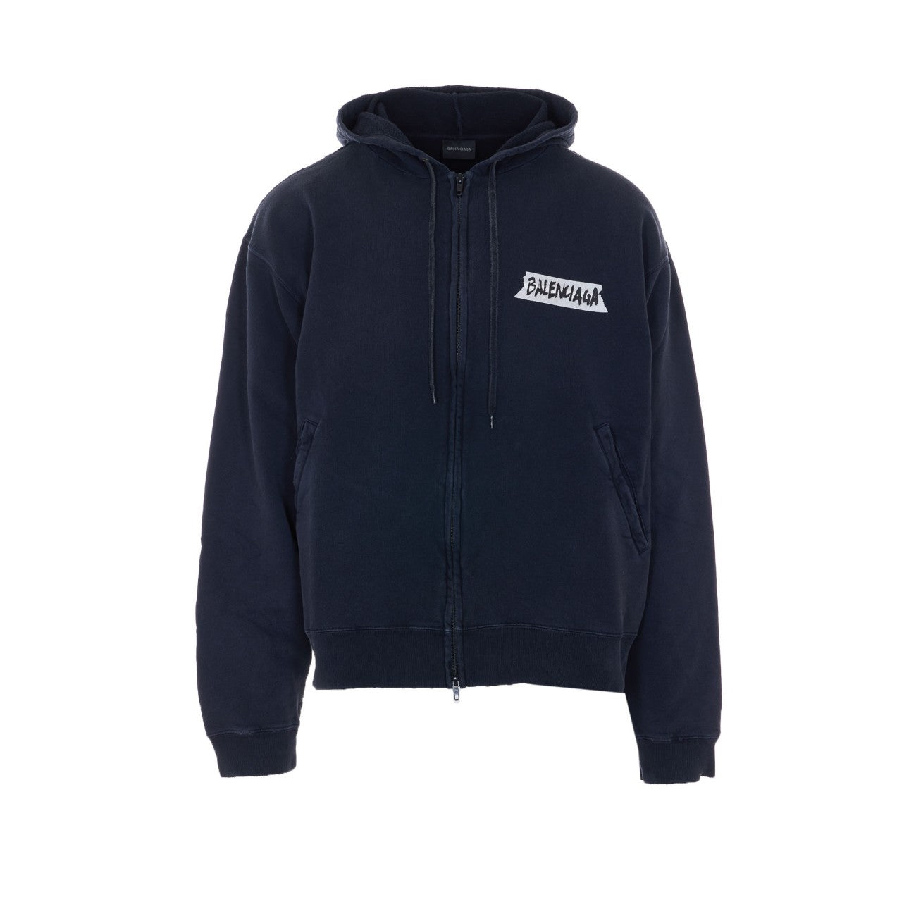 Balenciaga Men Masking Tape Oversized Hoodie BALENCIAGA