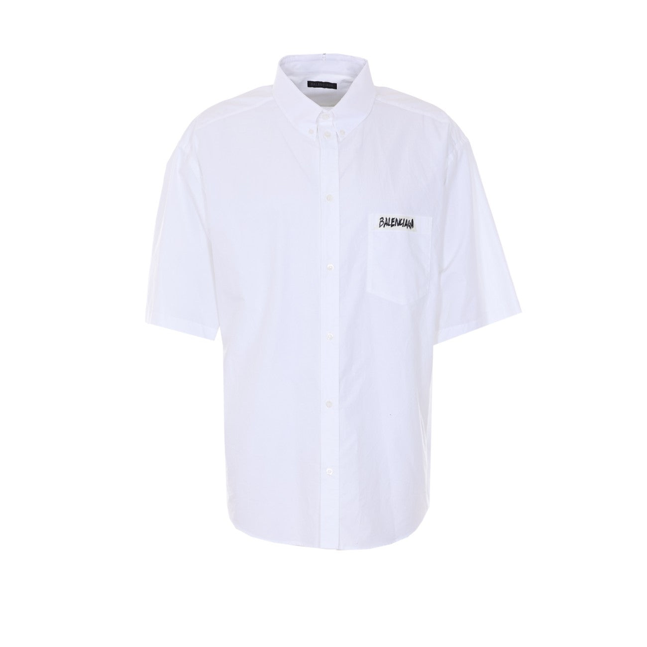 Balenciaga Men Masking Tape Print Shirt