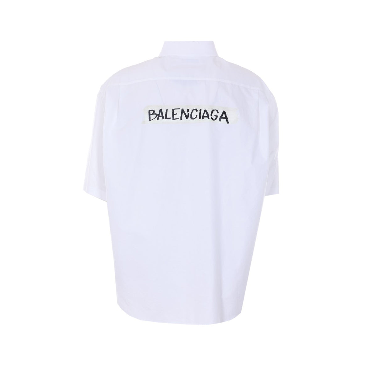 Balenciaga Men Masking Tape Print Shirt BALENCIAGA