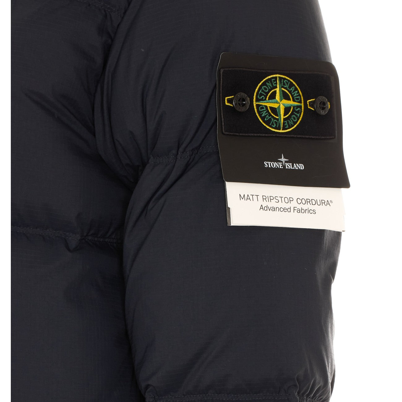 Stone Island Men Matt Ripstop Cordura Logo Down Jacket