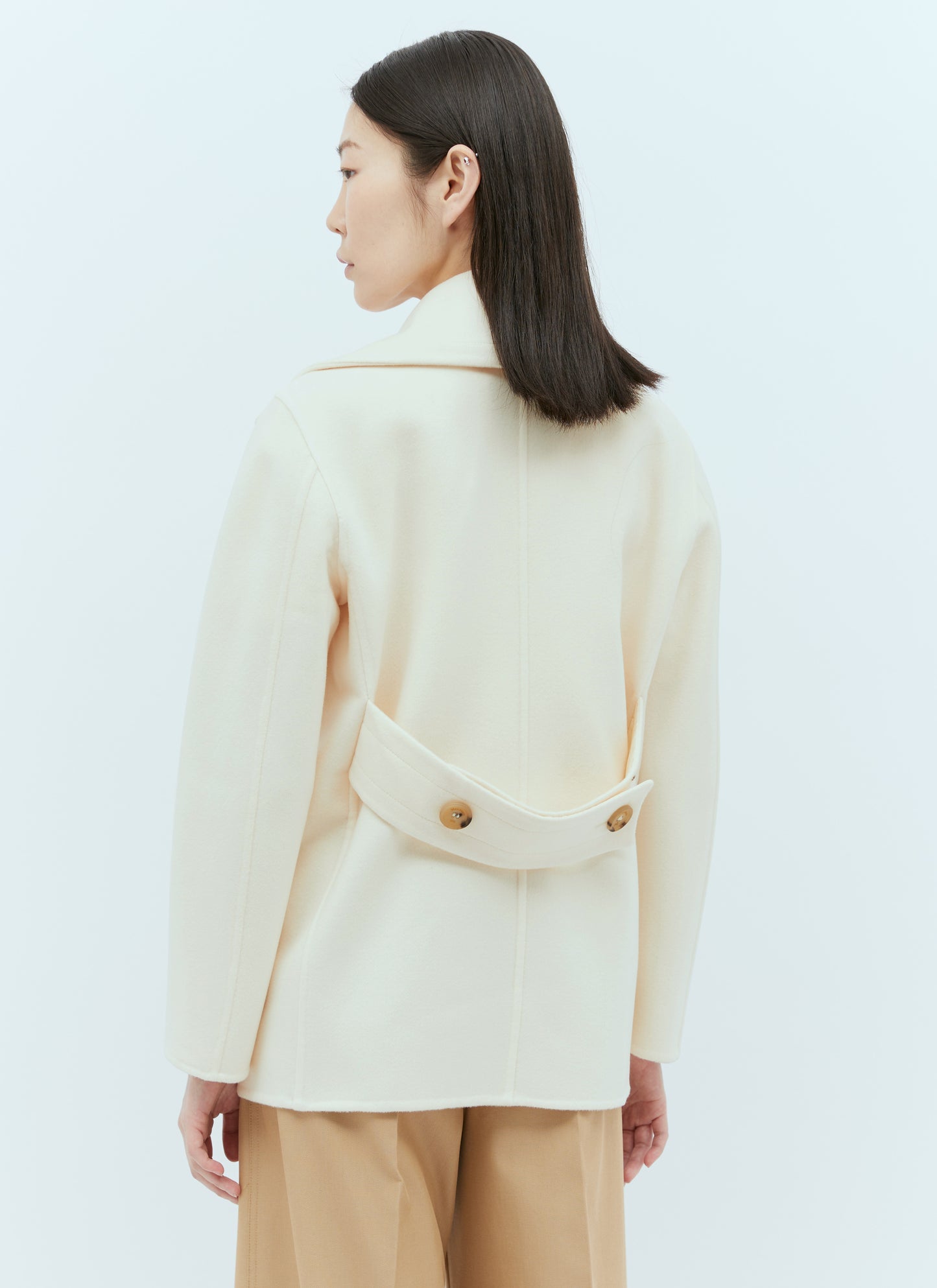 Max Mara Women Wool And Cashmere Pea Coat MAX MARA
