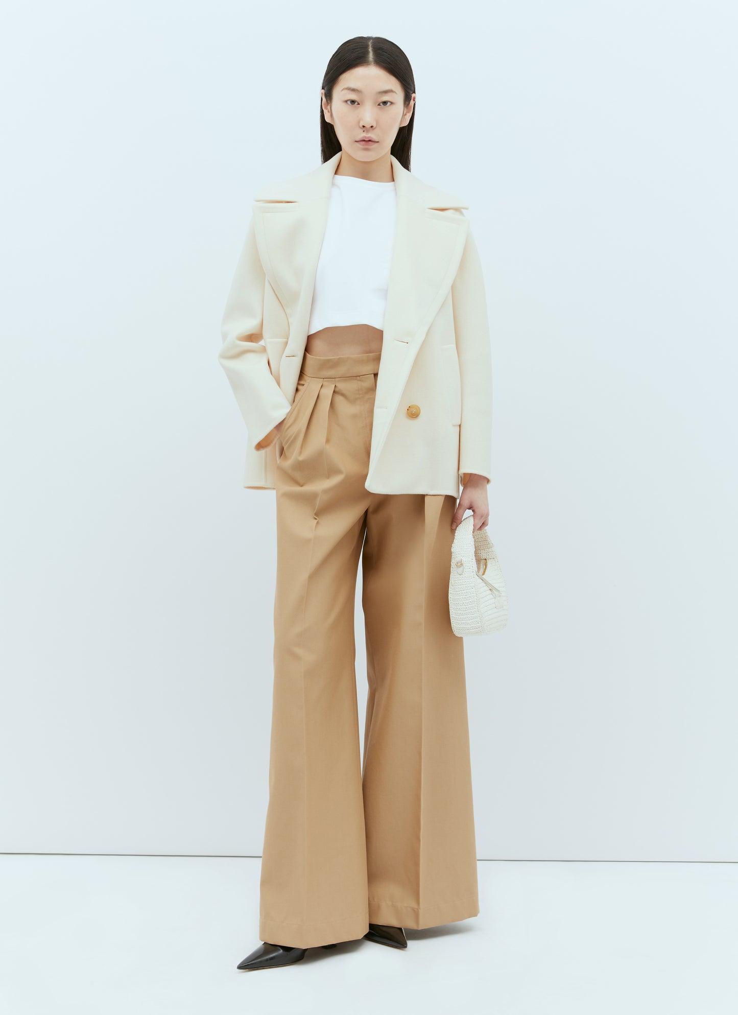 Max Mara Women Wool And Cashmere Pea Coat MAX MARA