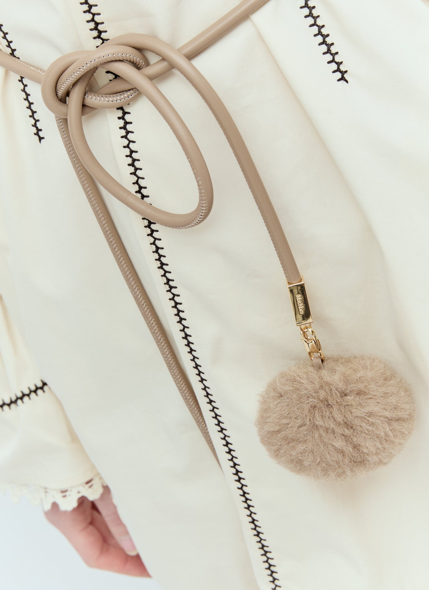 Max Mara Women Pom-Pom Tubular Belt MAX MARA