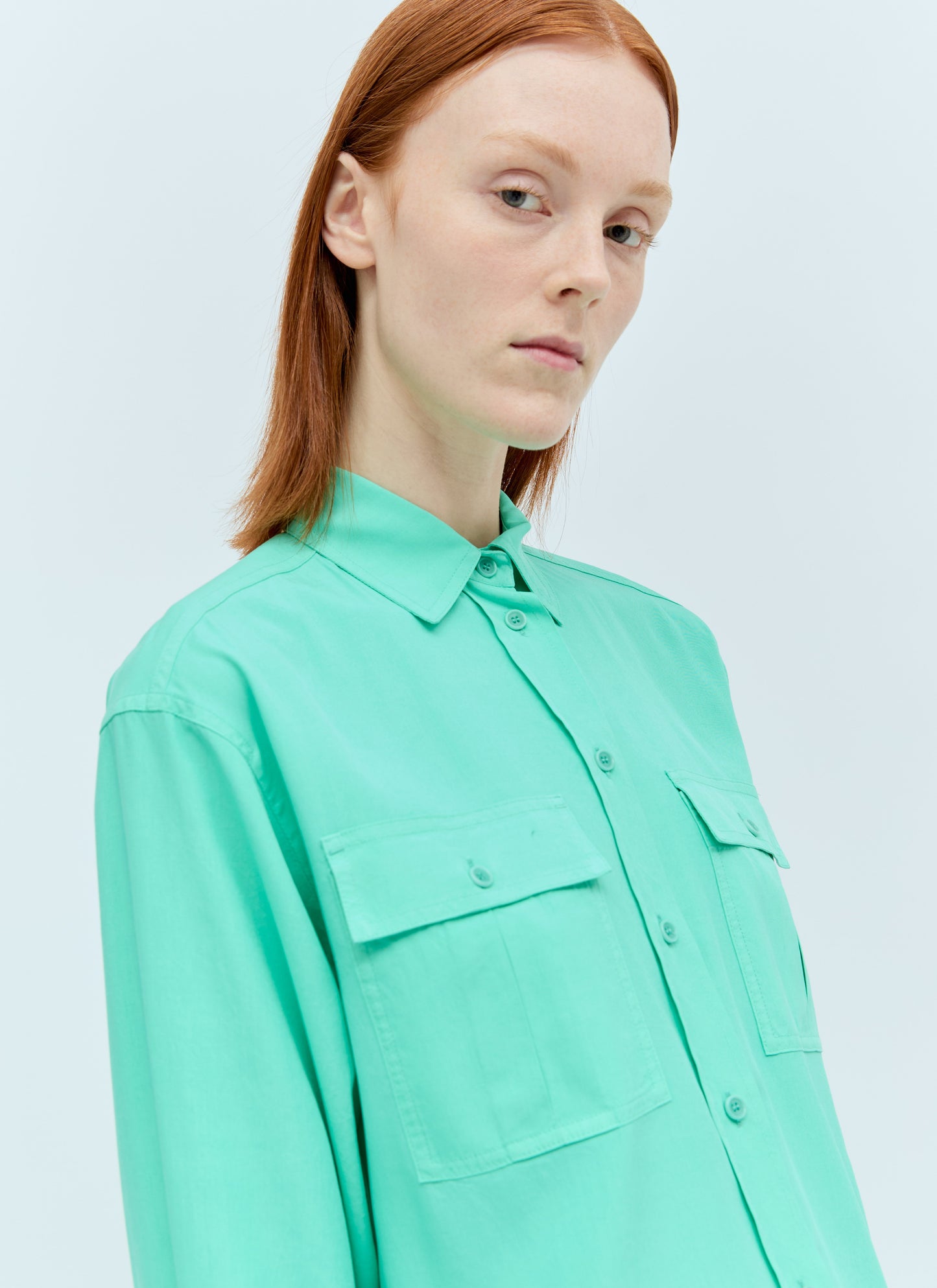 Max Mara Women Flap Pockets Silk Shirt MAX MARA