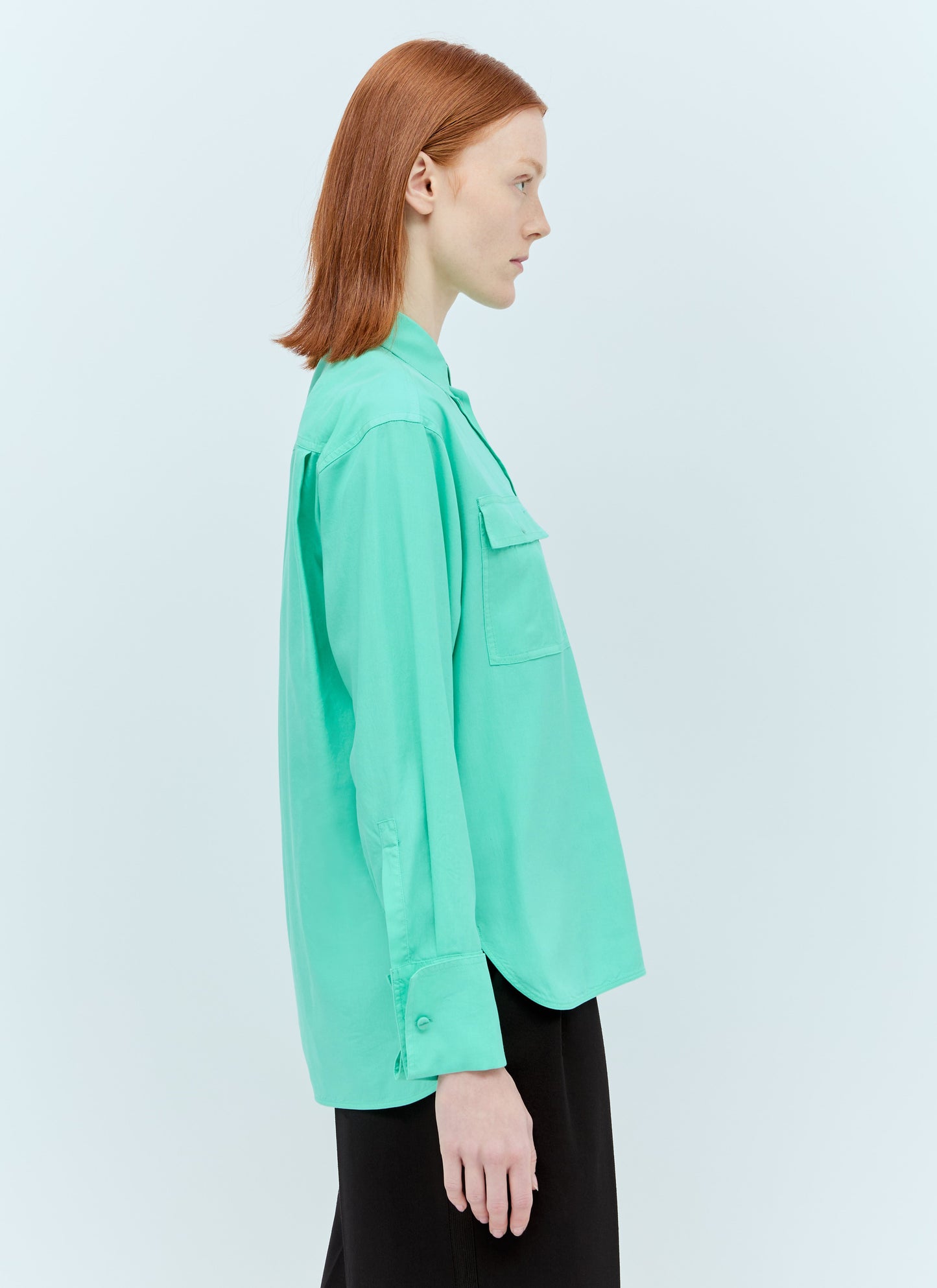 Max Mara Women Flap Pockets Silk Shirt MAX MARA