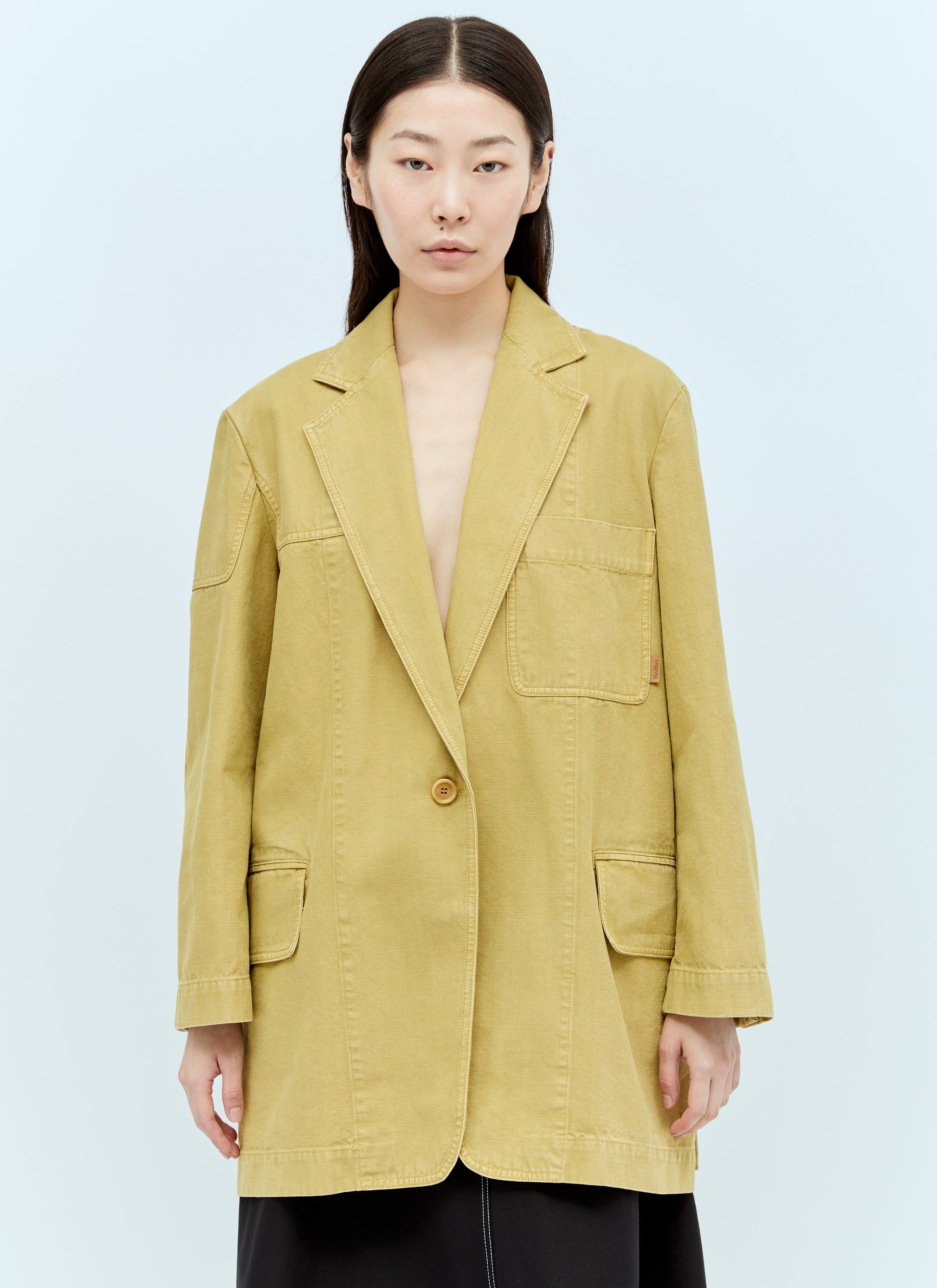 Max Mara Women Oversized Canvas Blazer MAX MARA