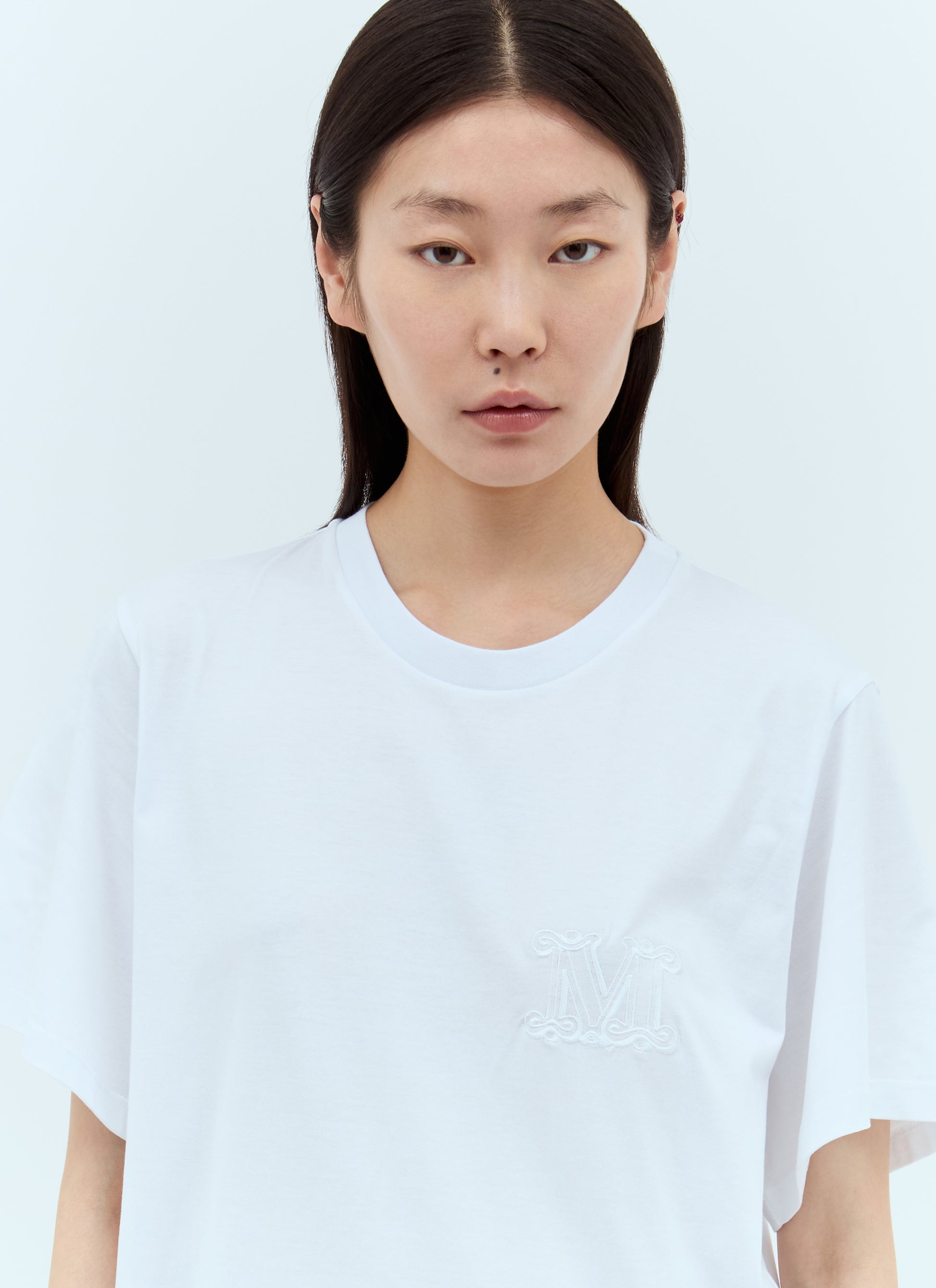 Max Mara Women Logo Embroidery T-Shirt MAX MARA