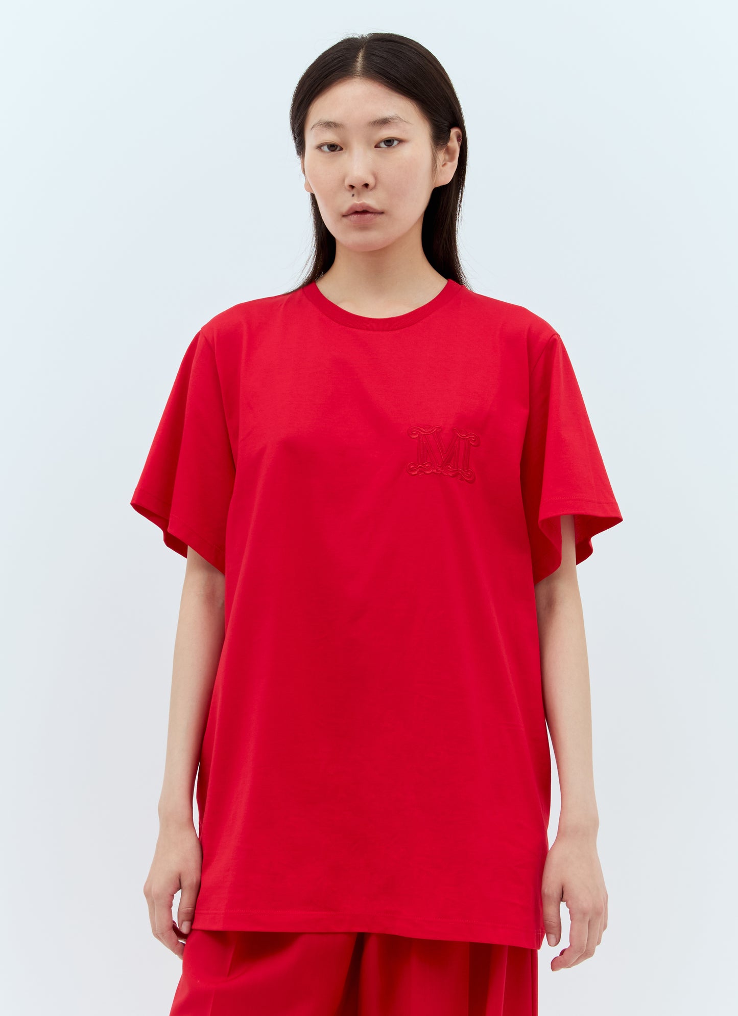 Max Mara Women Logo Embroidery T-Shirt MAX MARA