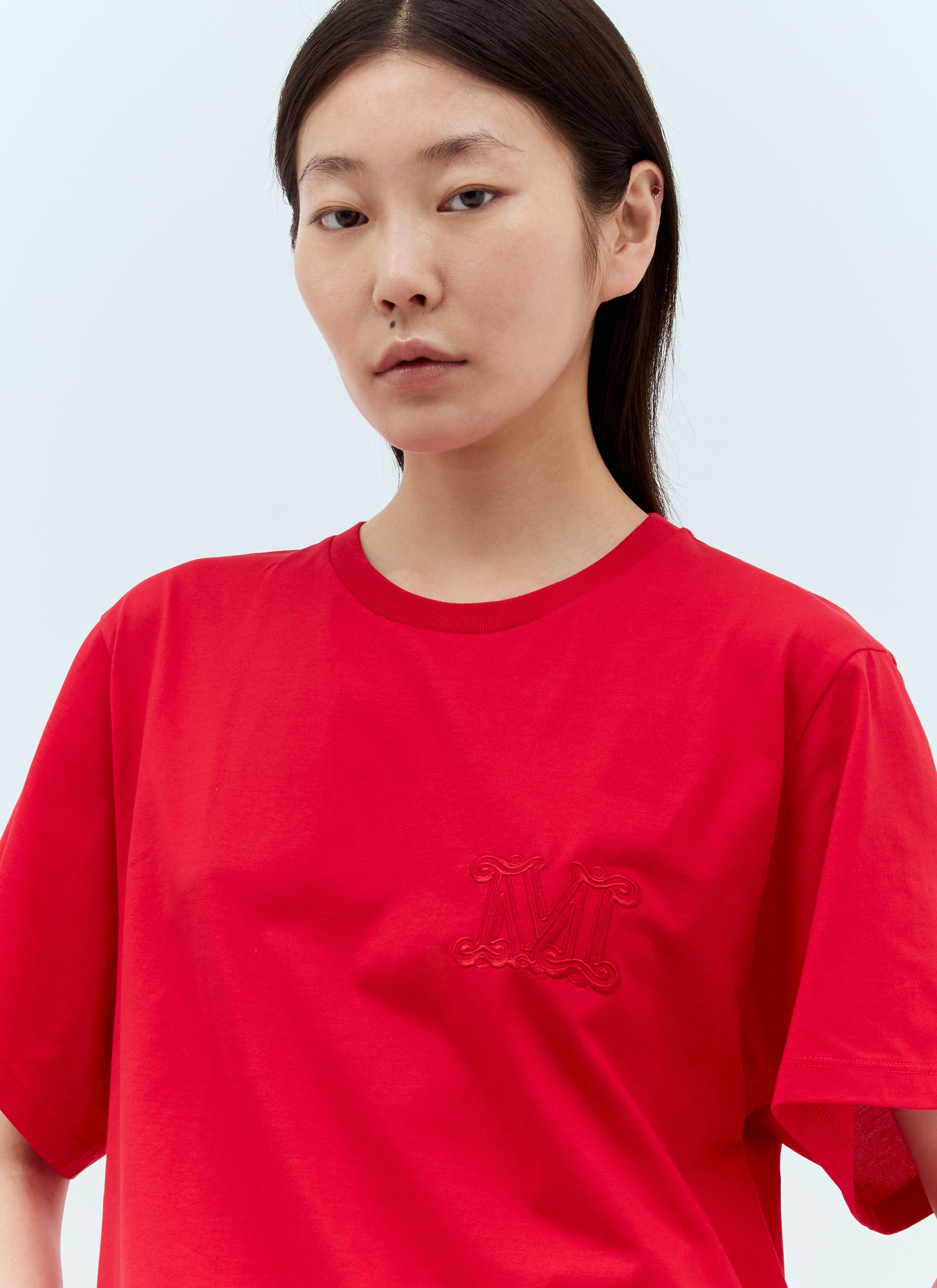 Max Mara Women Logo Embroidery T-Shirt MAX MARA