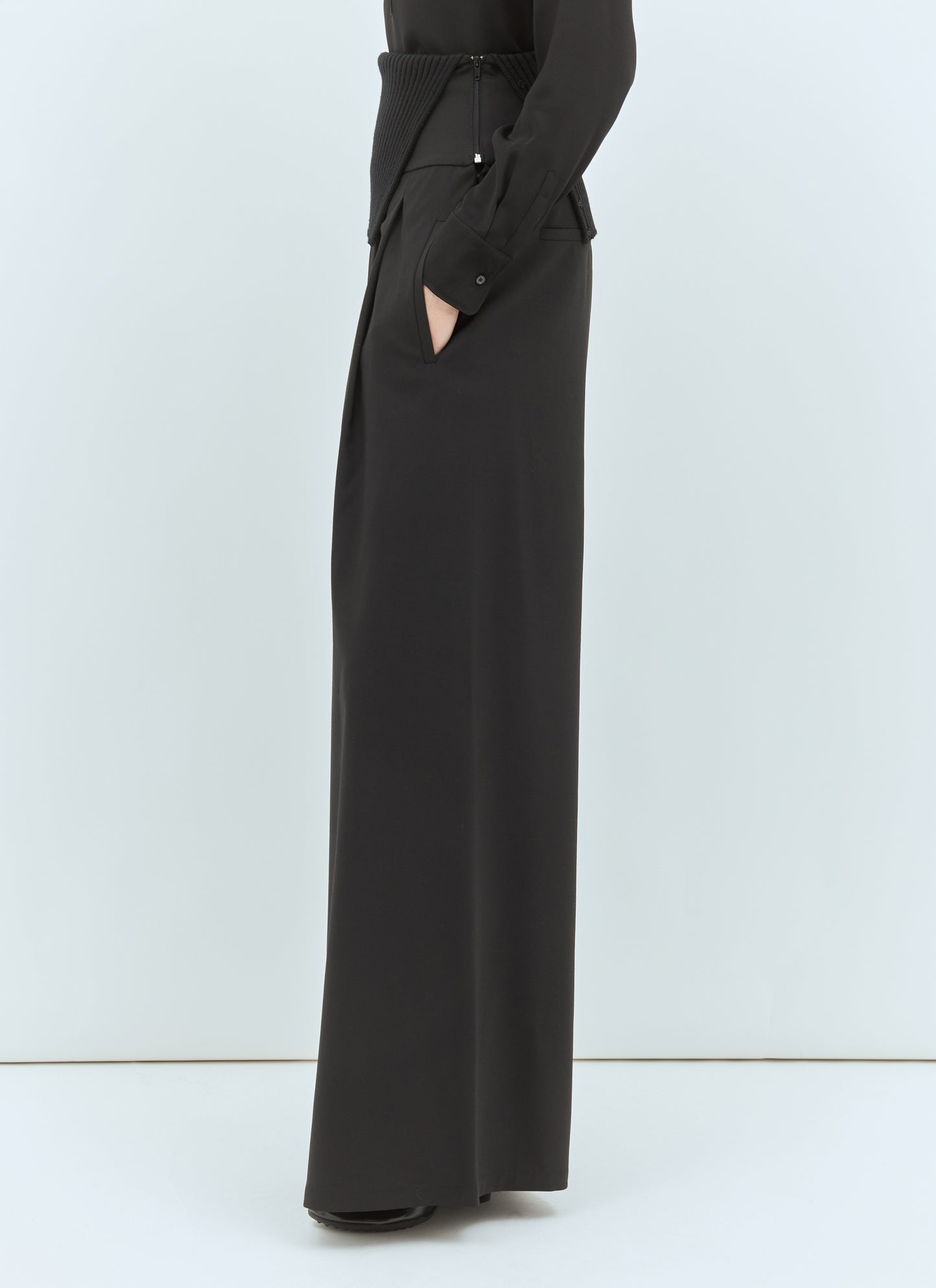 Max Mara Women Long Stretch Wool Pants MAX MARA