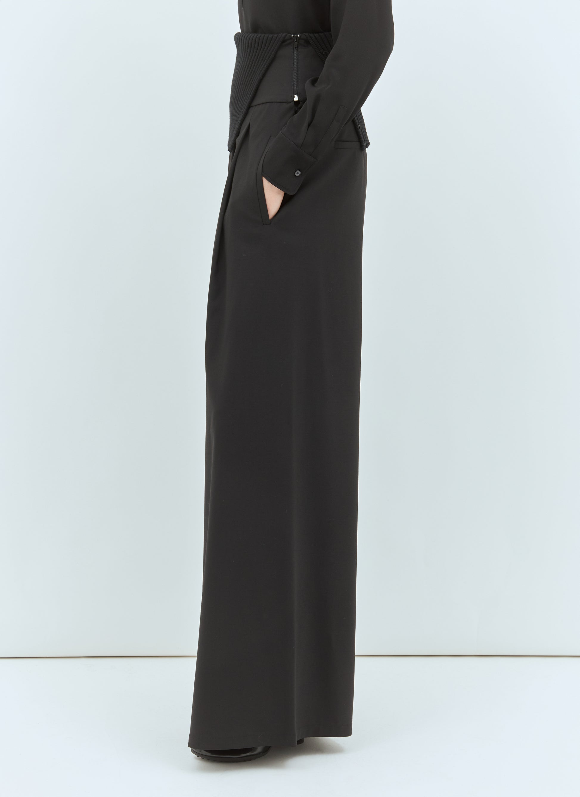 Max Mara Women Long Stretch Wool Pants MAX MARA