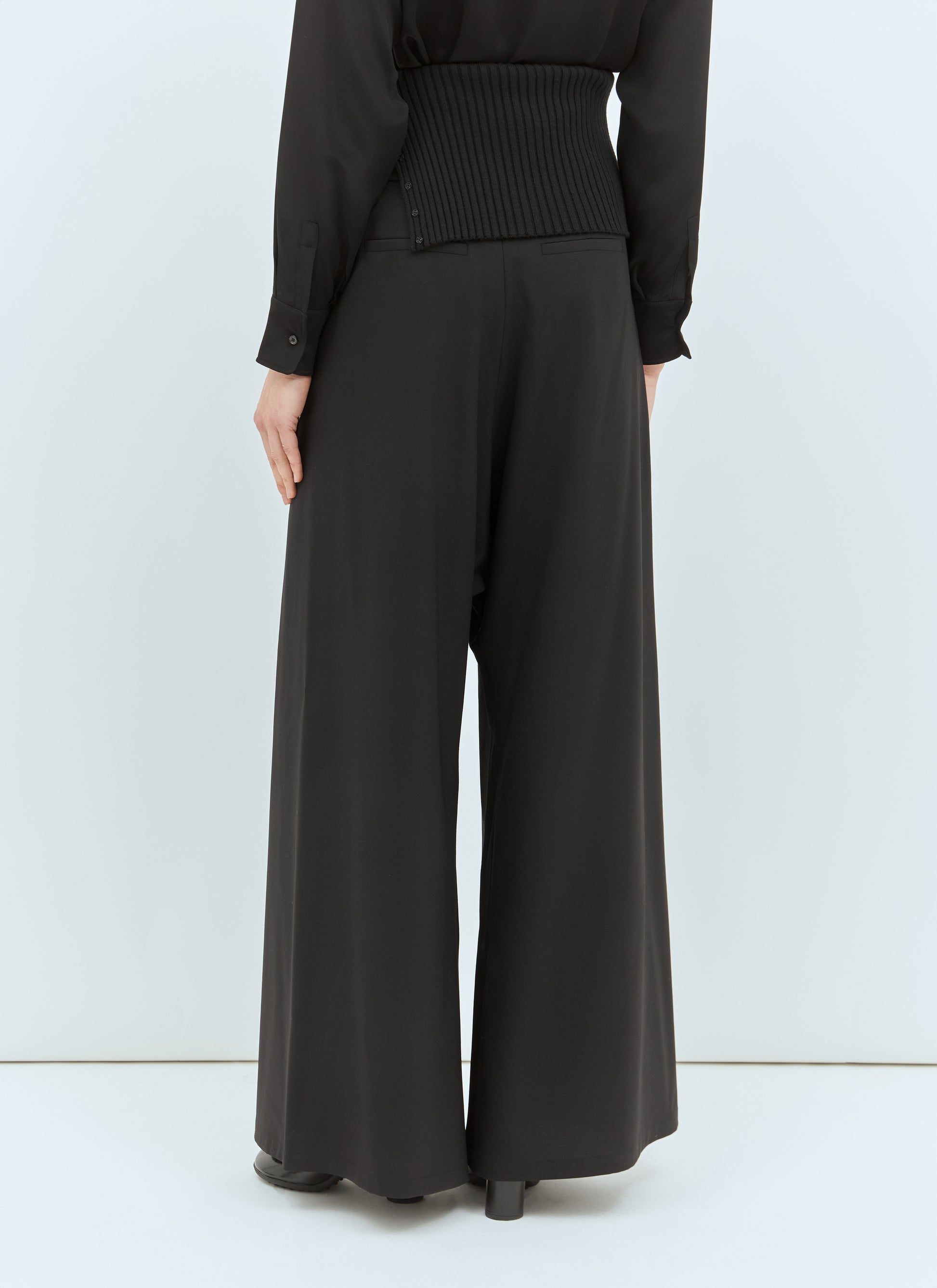Max Mara Women Long Stretch Wool Pants MAX MARA